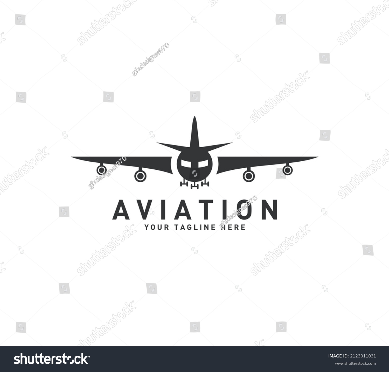 Aviation Vector Logo Design Template Flight Stock Vector (Royalty Free ...