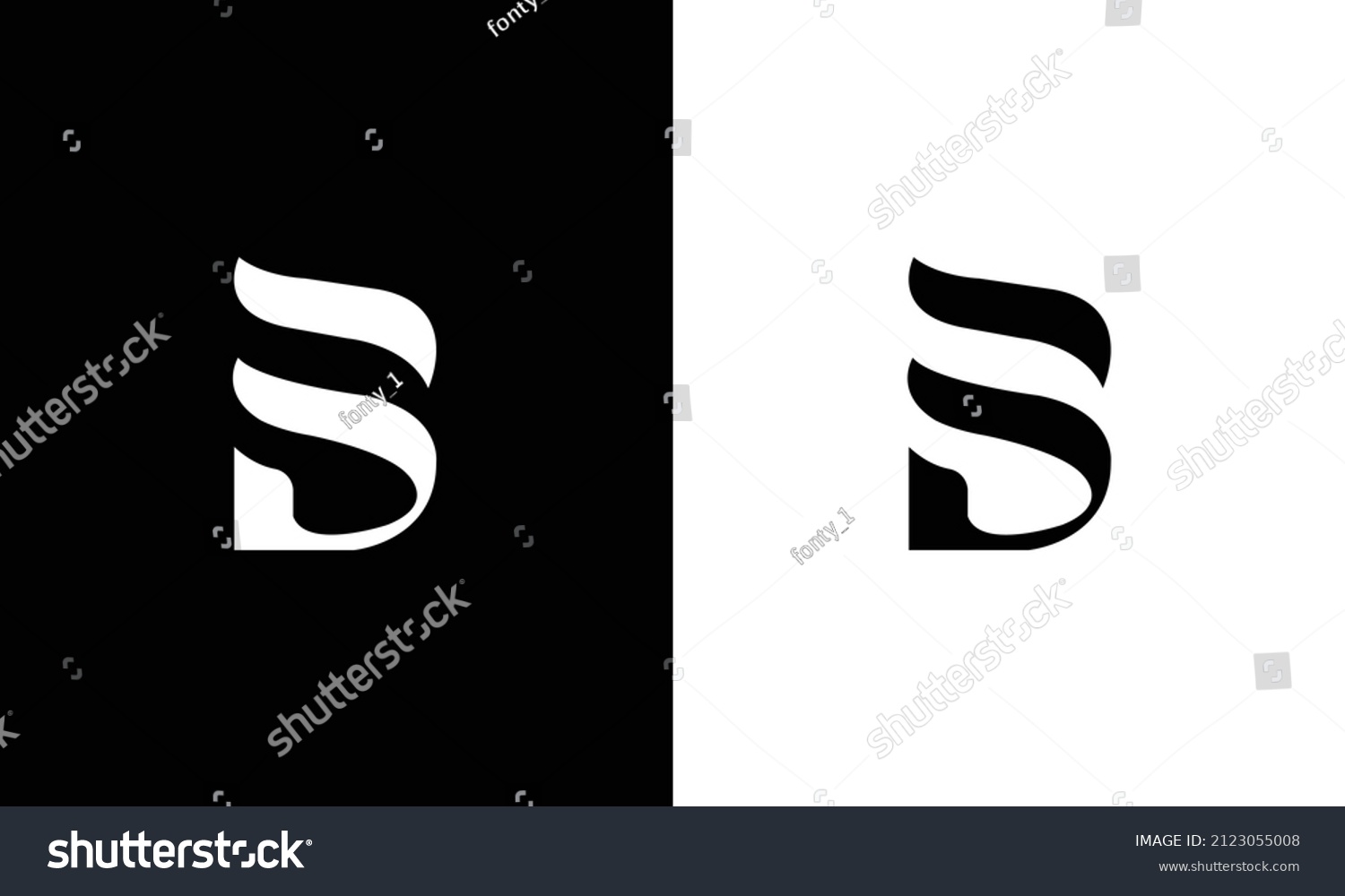 Letter B Logo Vector Letter B Stock Vector (Royalty Free) 2123055008 ...