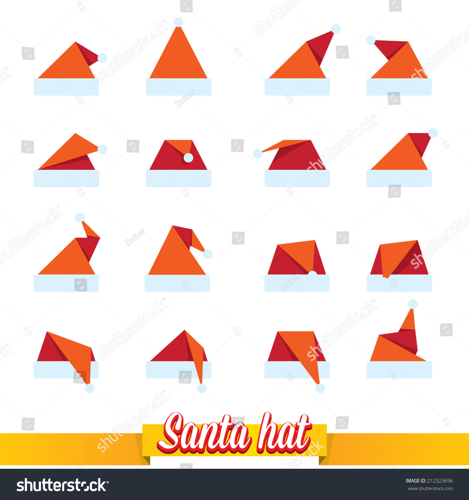 origami santa hat