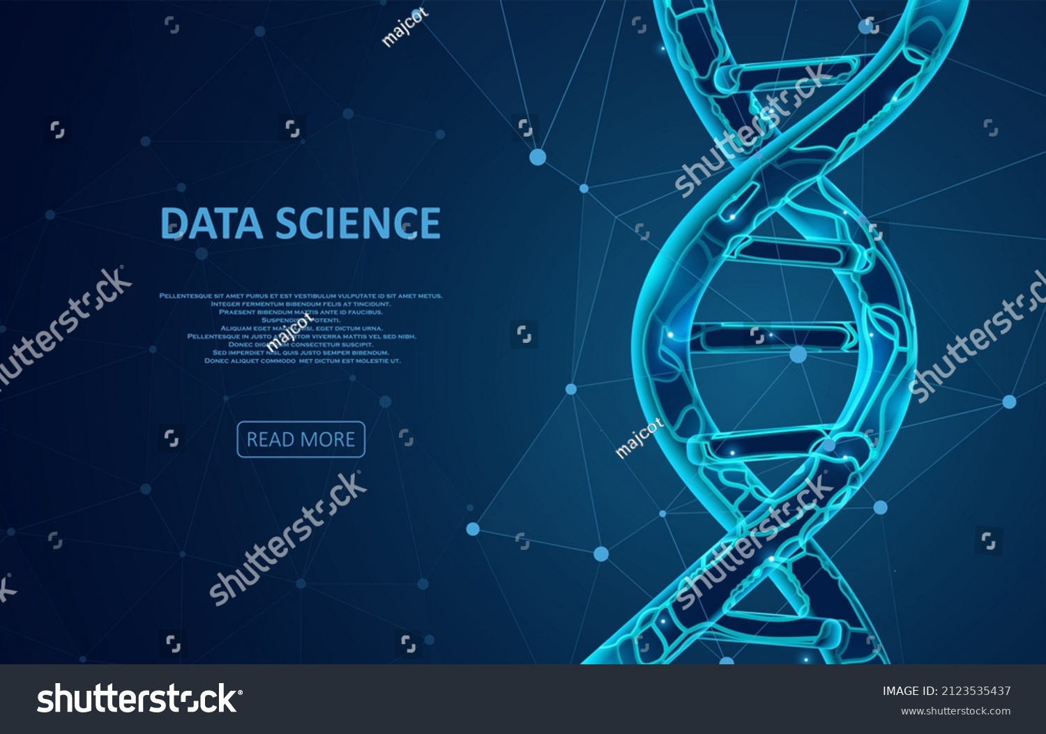 Futuristic Dna Concept Structure Illustration Science Stock Vector   Stock Vector Futuristic Dna Concept Structure Illustration Science Template For Design 2123535437 