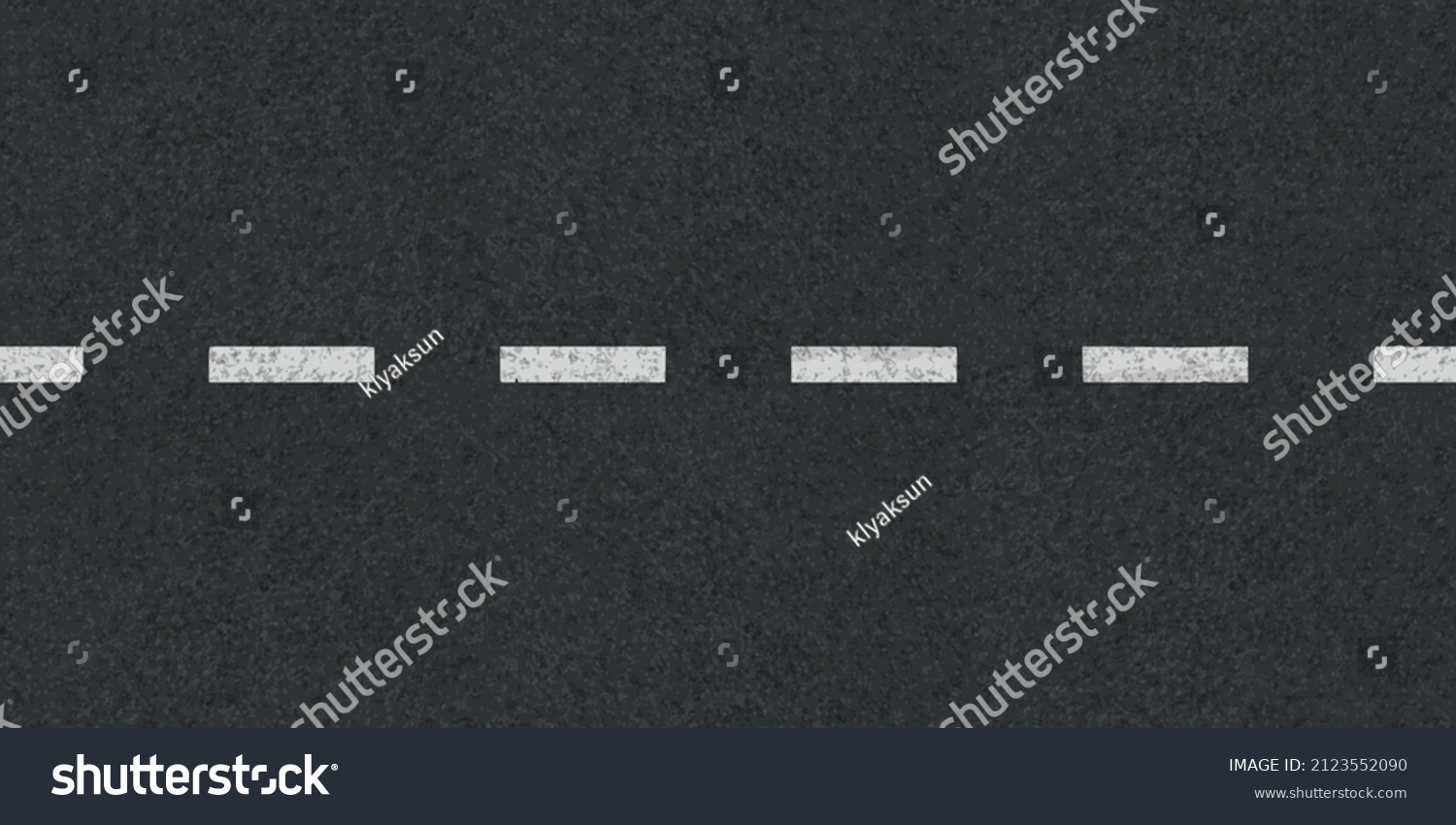 Road Highway Dotted Line Top View Stock Vector (Royalty Free ...