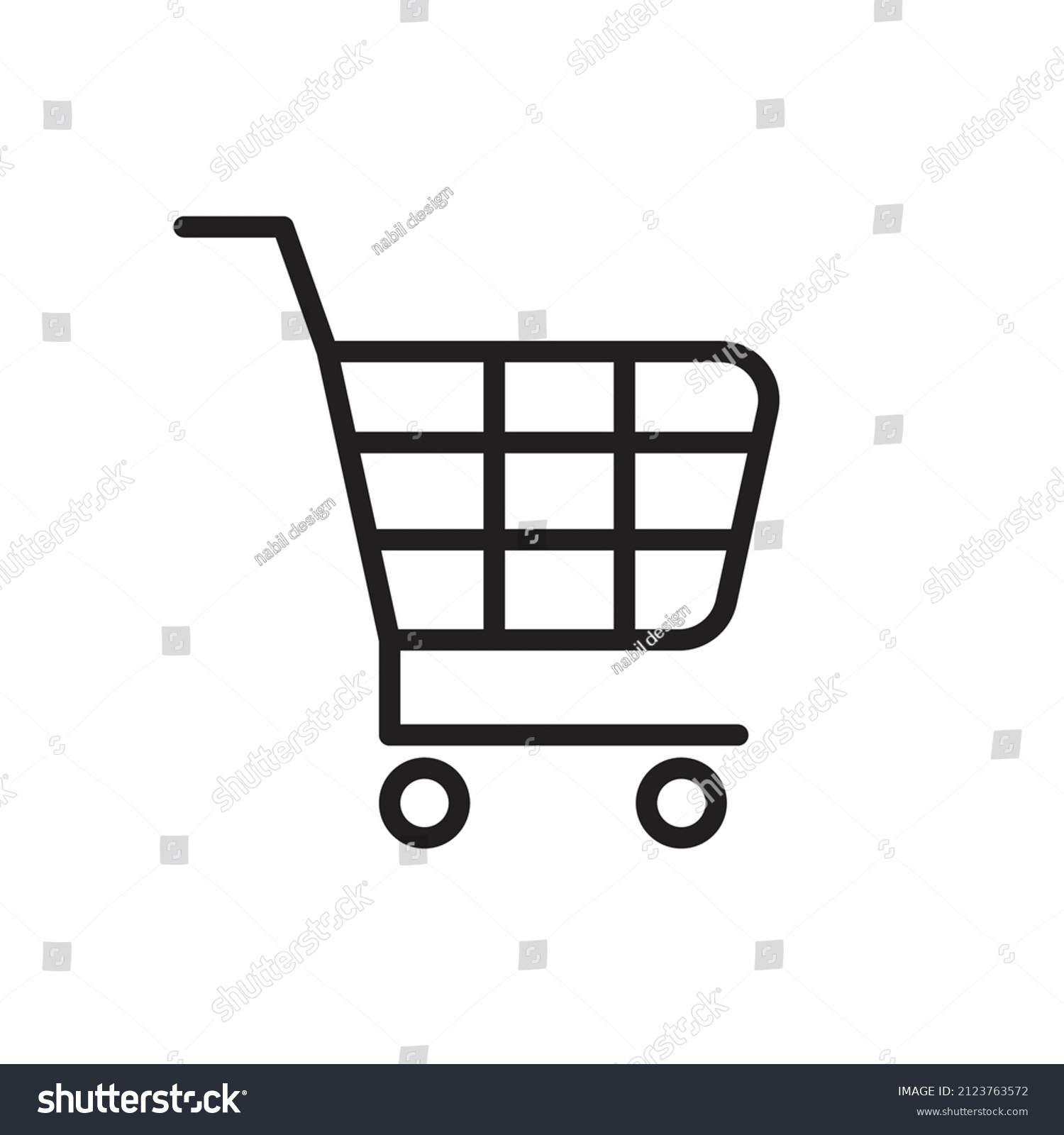 Trolley Line Art Icon Vector Template Stock Vector (Royalty Free ...