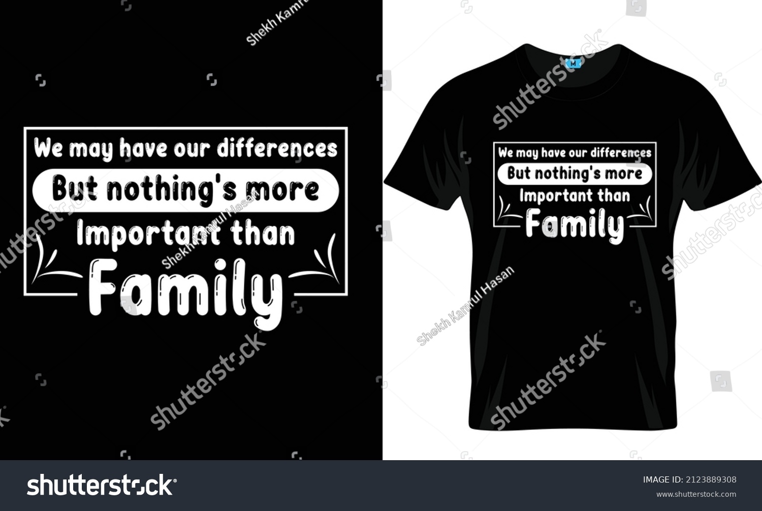 Family Day Tshirt Design Template Stock Vector (Royalty Free ...