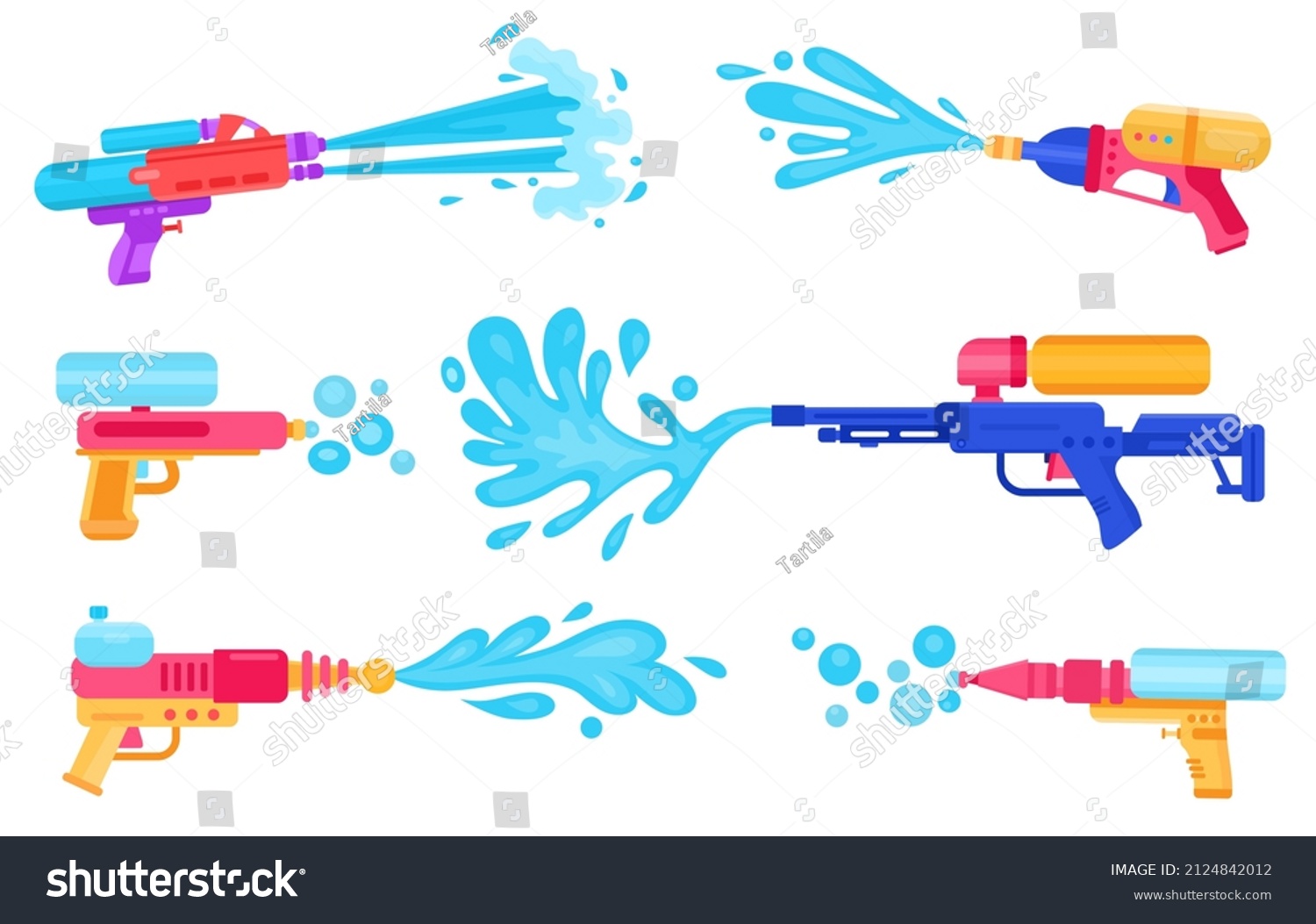 Water Gun Clipart Vector, Orange Colored Water Gun Decoration ...