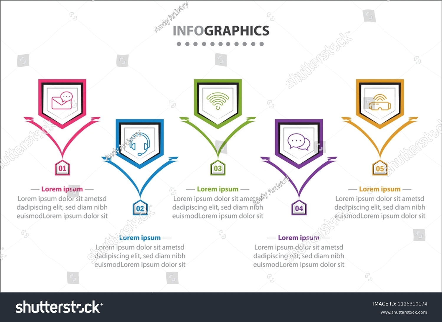 Stock Vector Process Diagram Flow Chart Info Graph Infographics For Business Concept Presentations Banner 2125310174 