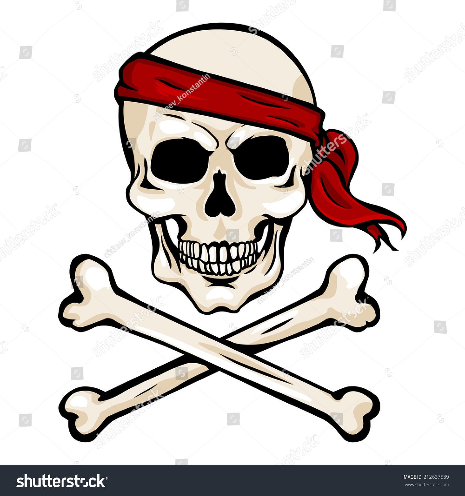 Пиратский знак на бандану