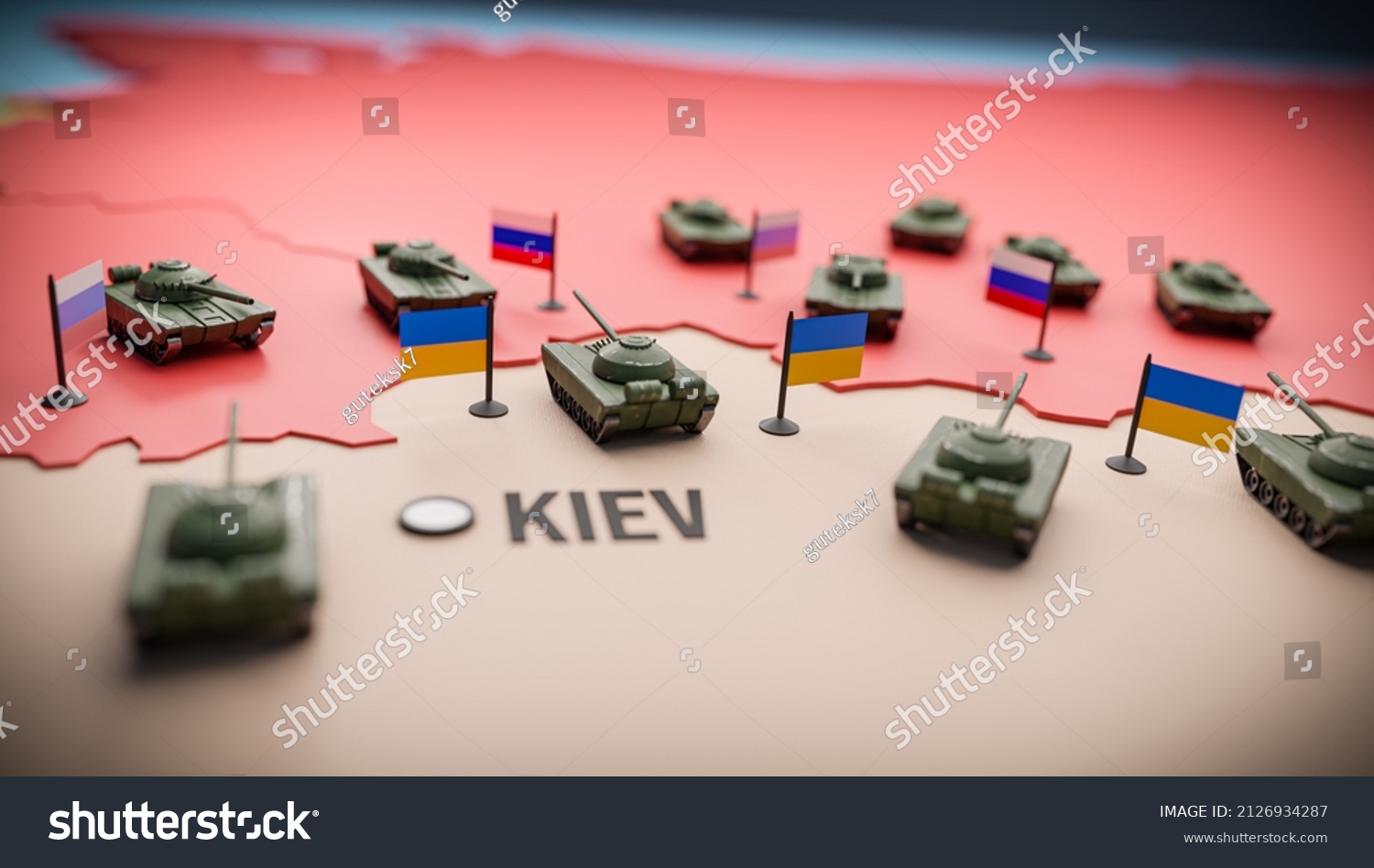 Escalation Conflict On Border Ukraine Russia 库存插图 2126934287 | Shutterstock