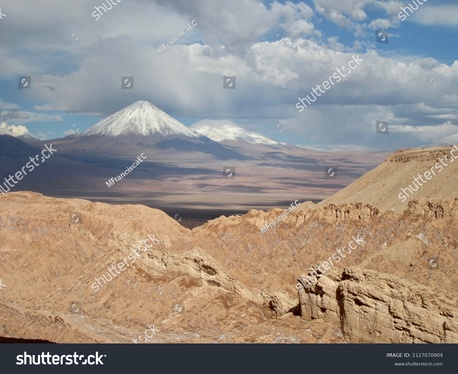 Atacama Desert Vulcano View Above Stock Photo 2127070904 | Shutterstock