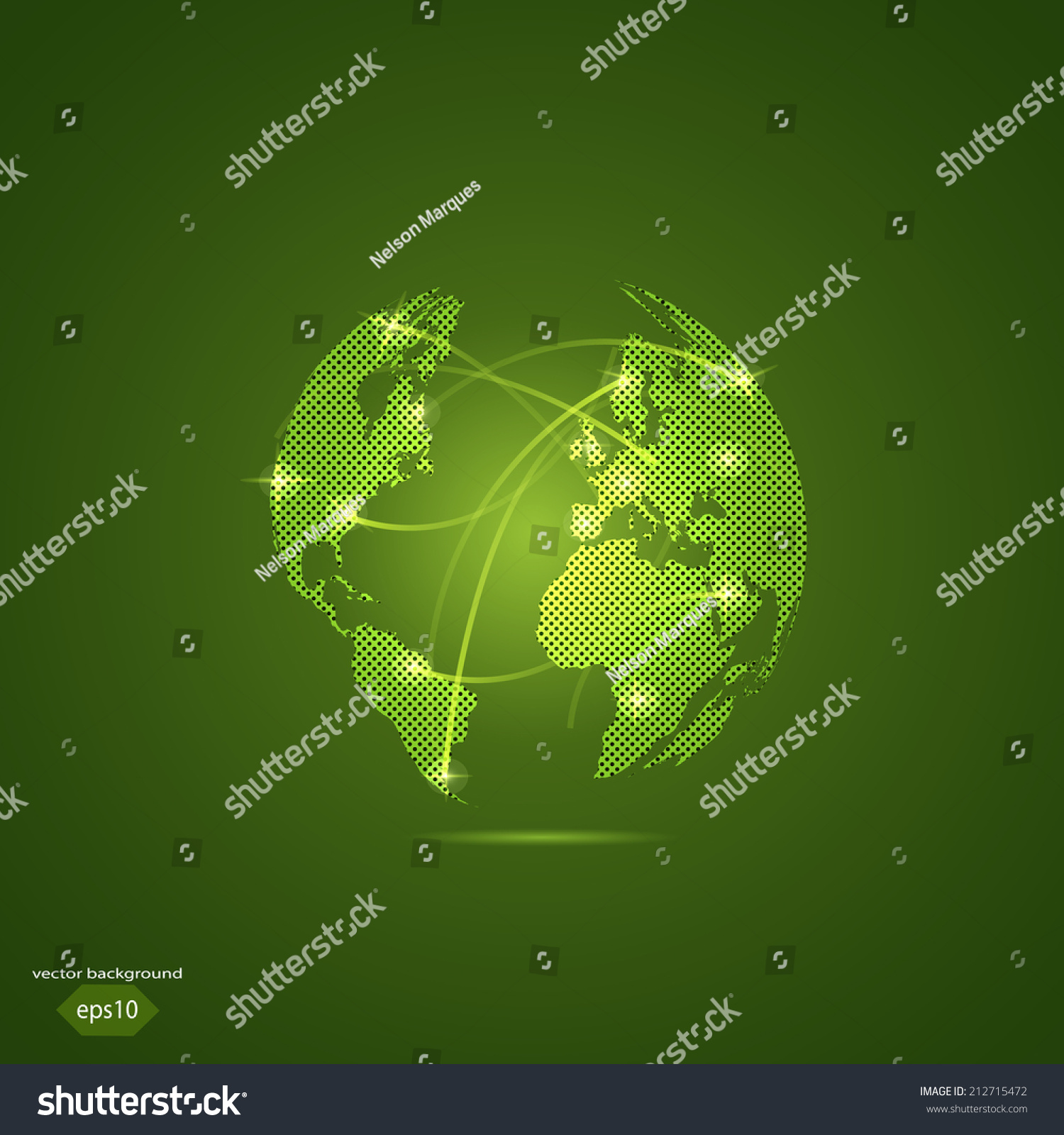 Illustration Colorful World Globe Background Stock Vector (Royalty Free