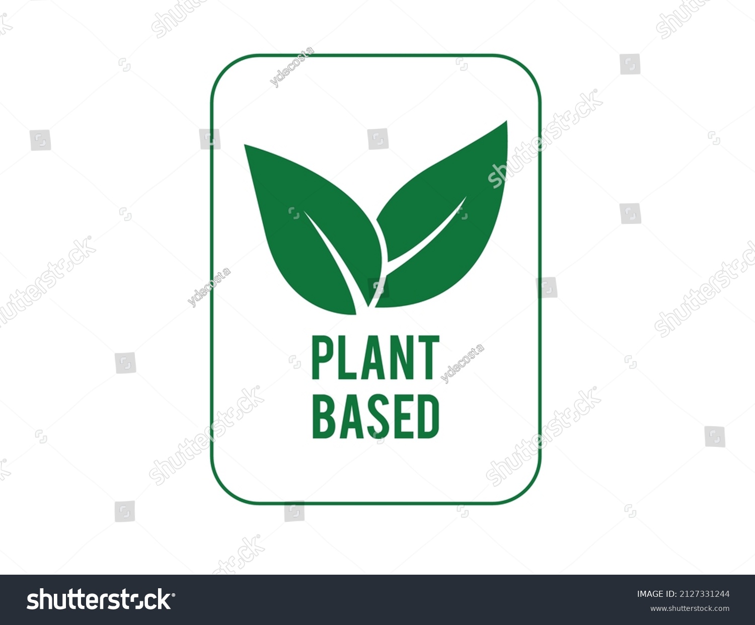 Plantbased Icon Logo Vector Illustration Stock Vector (Royalty Free ...