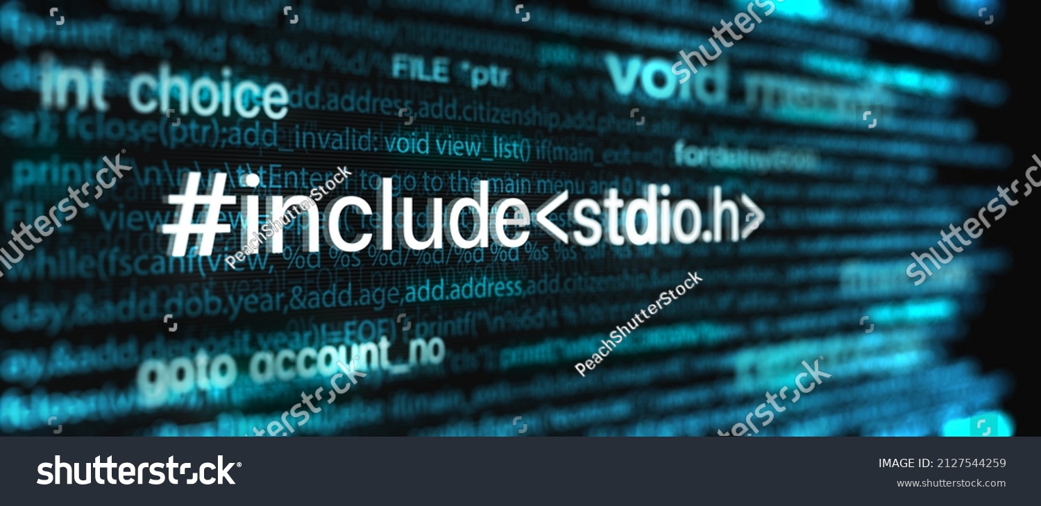 Abstract Modern Tech Programming Code Screen Stock Illustration ...