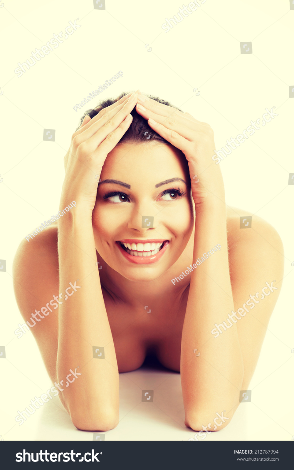 Sexy Feliz Encaja Mujer Desnuda Con Foto De Stock Shutterstock