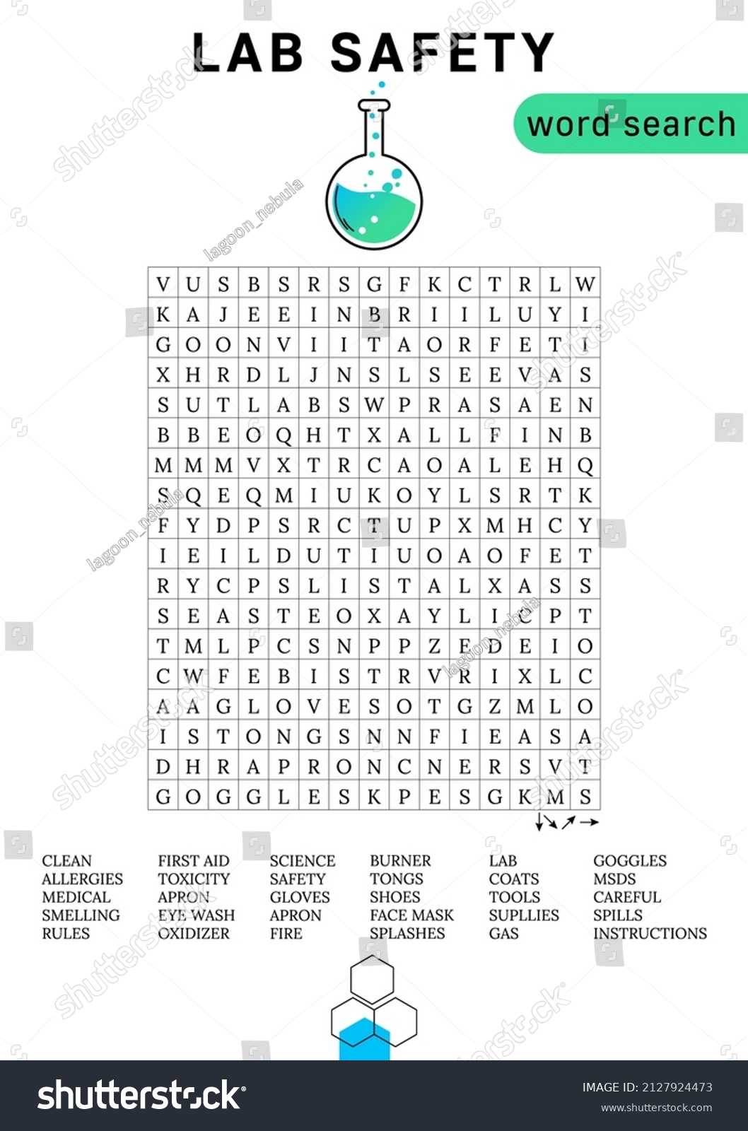 lab-safety-word-search-puzzle-crossword-stock-vector-royalty-free-2127924473-shutterstock