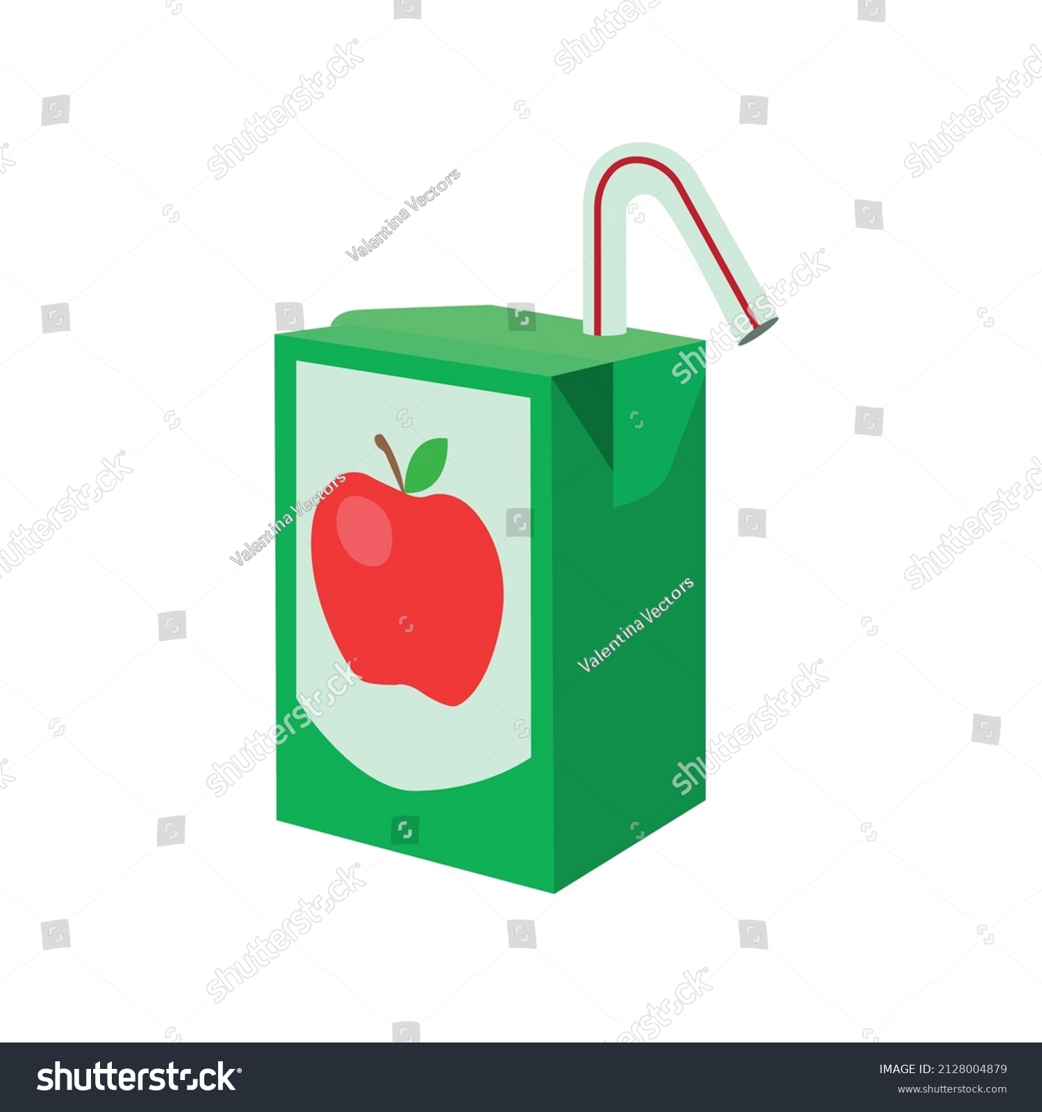 Beverage Juice Box Vector Emoji Illustration Stock Vector (Royalty Free ...