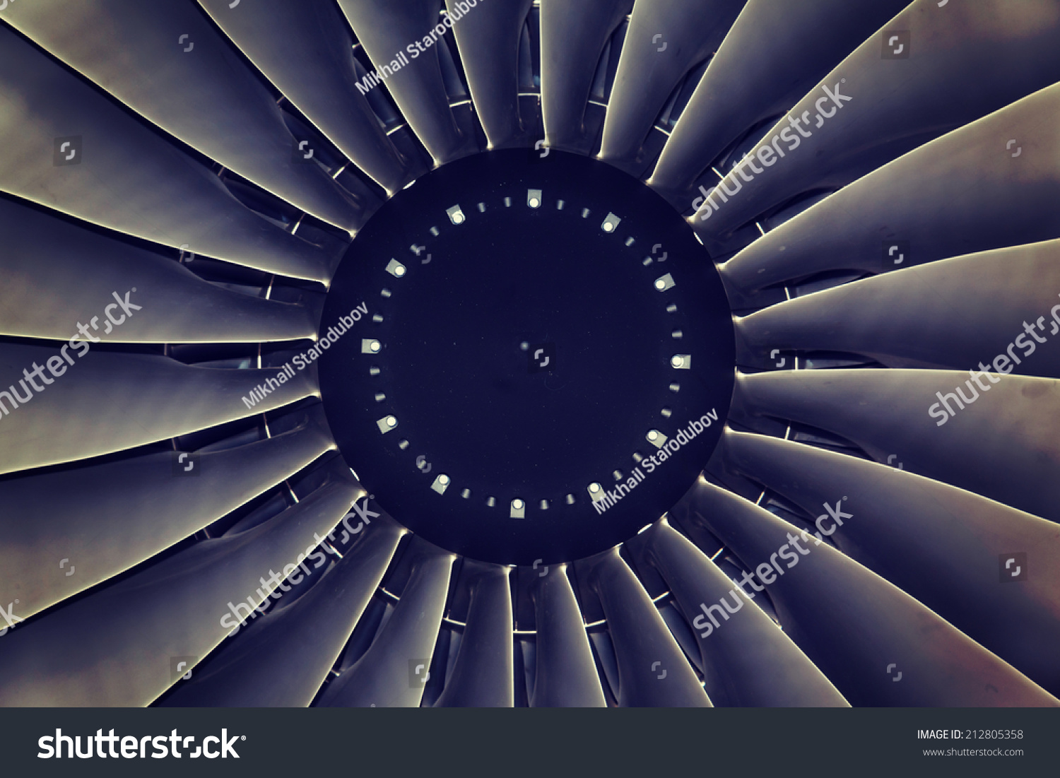 Background Blade Turbine Engine Civil Aircraft Stock Photo 212805358 ...