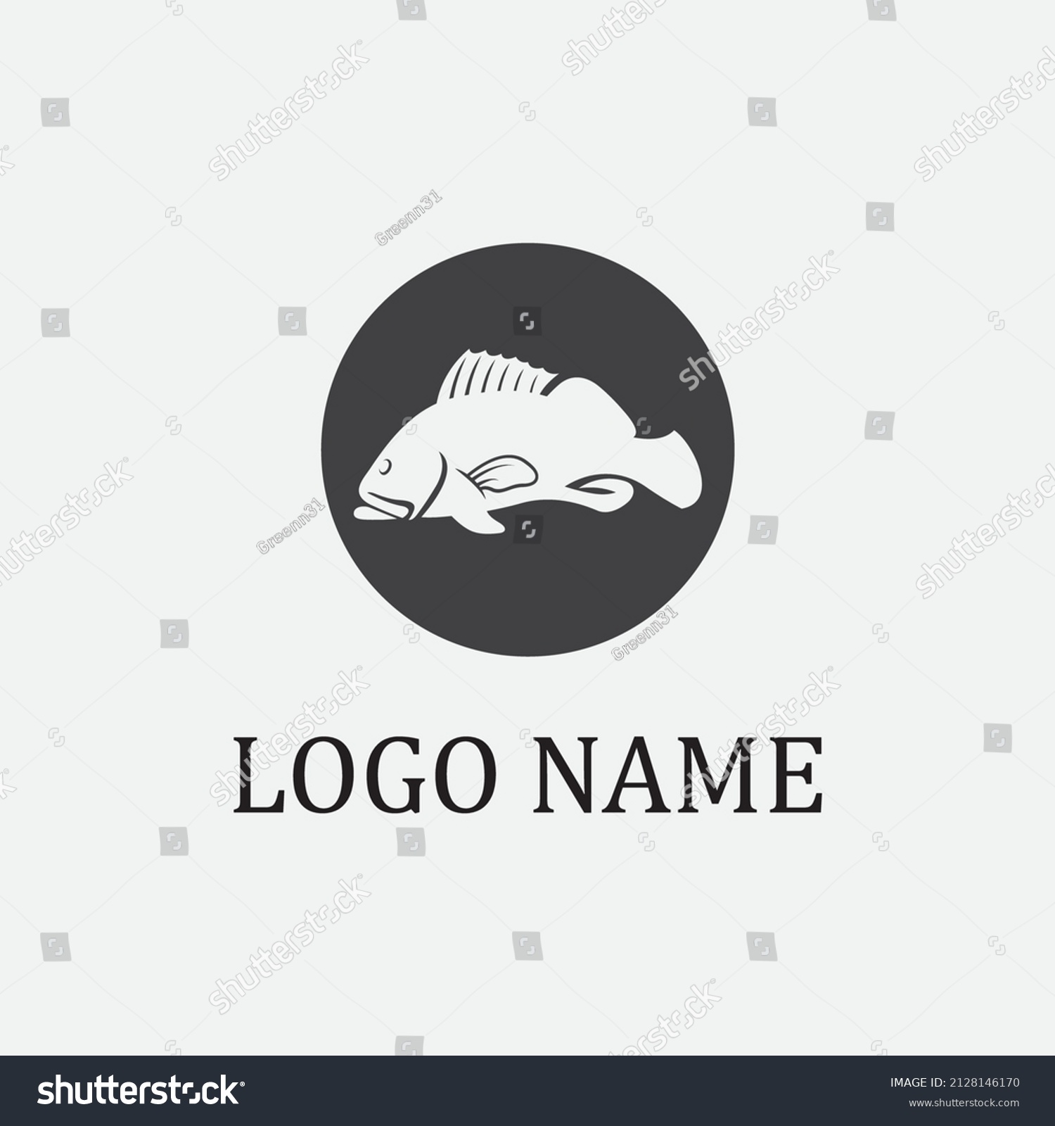 Grouper Logo Vector Illustration Design Icon Stock Vector (Royalty Free ...