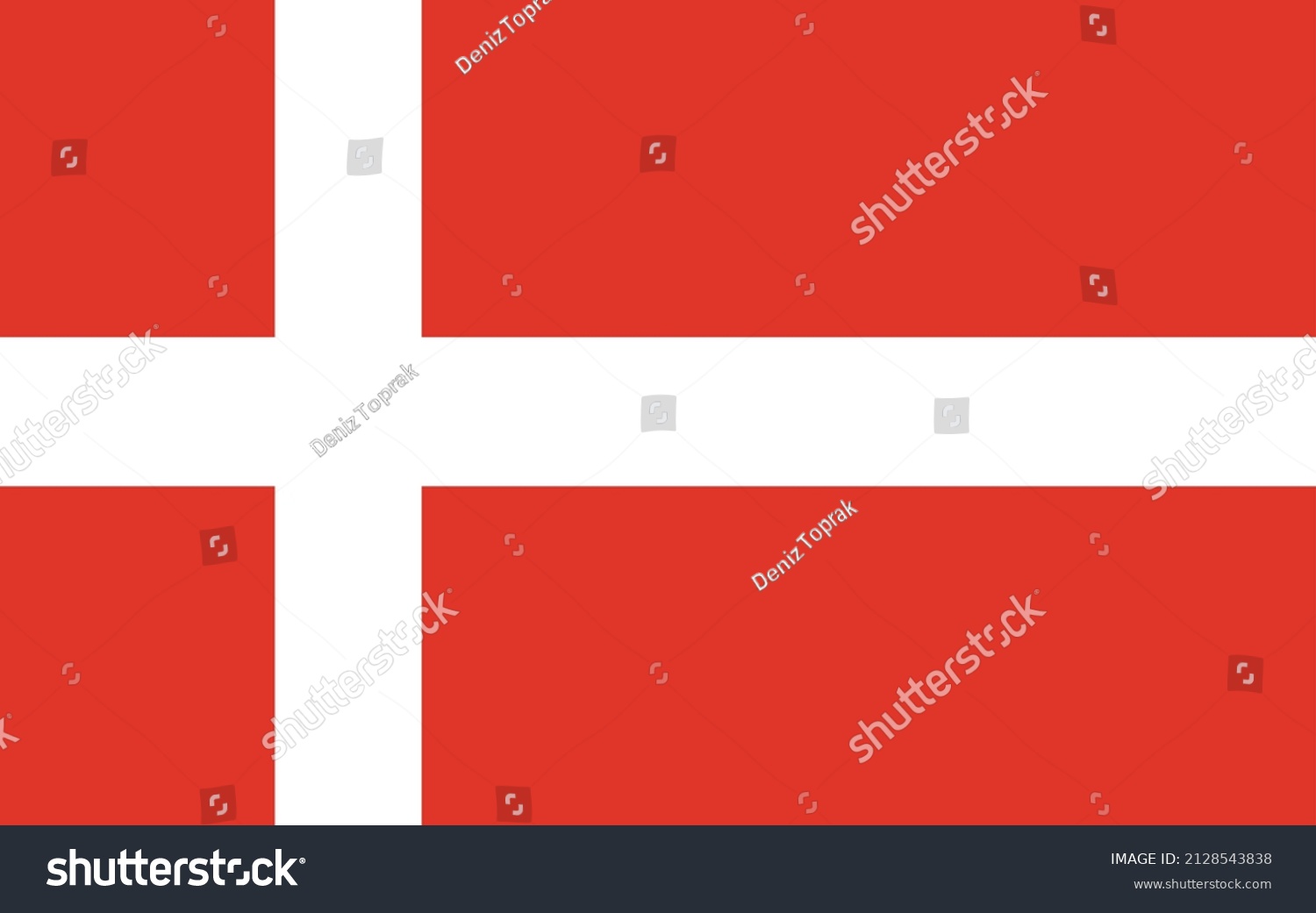 National Flag Denmark Printable Stock Vector (Royalty Free) 2128543838 ...