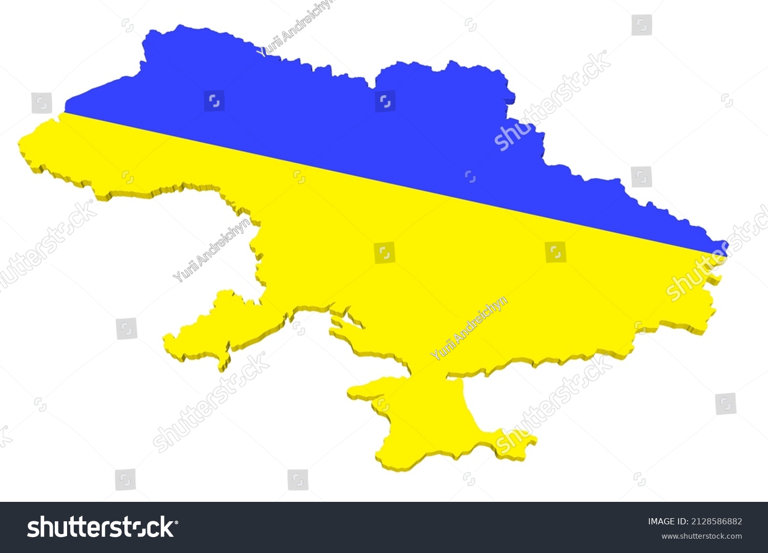 Map Ukraine Vector Illustration Stock Vector (Royalty Free) 2128586882 ...