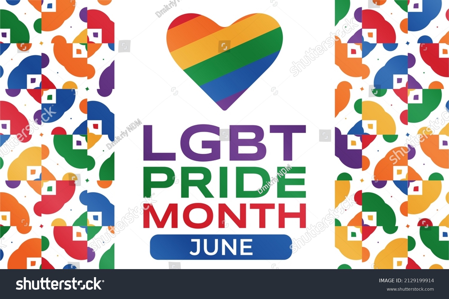 Lgbt Pride Month June Lgbt Flag Stock Vector (Royalty Free) 2129199914 ...