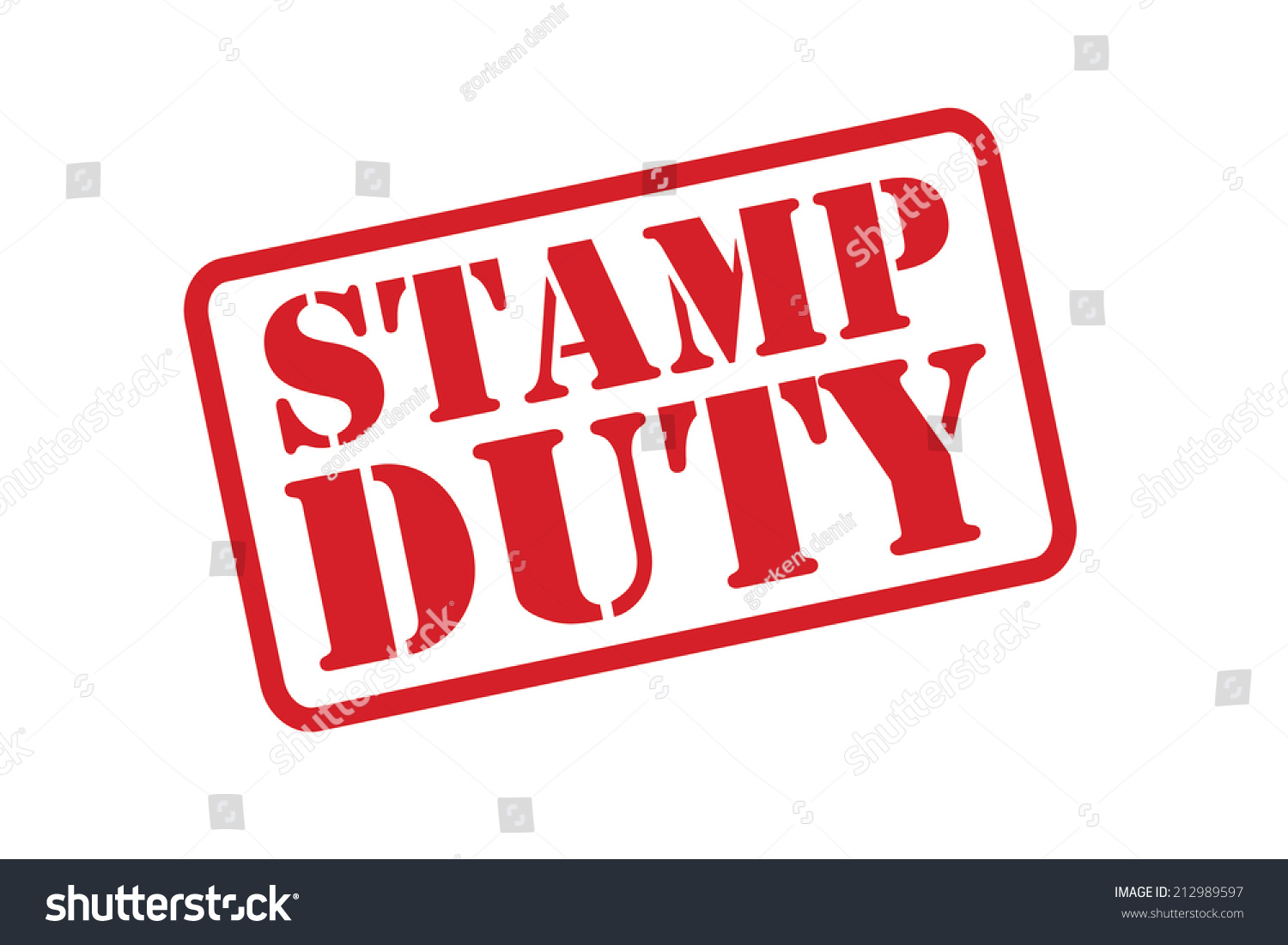 Stamp Duty Red Rubber Stamp Vector Stock Vector (Royalty Free ...