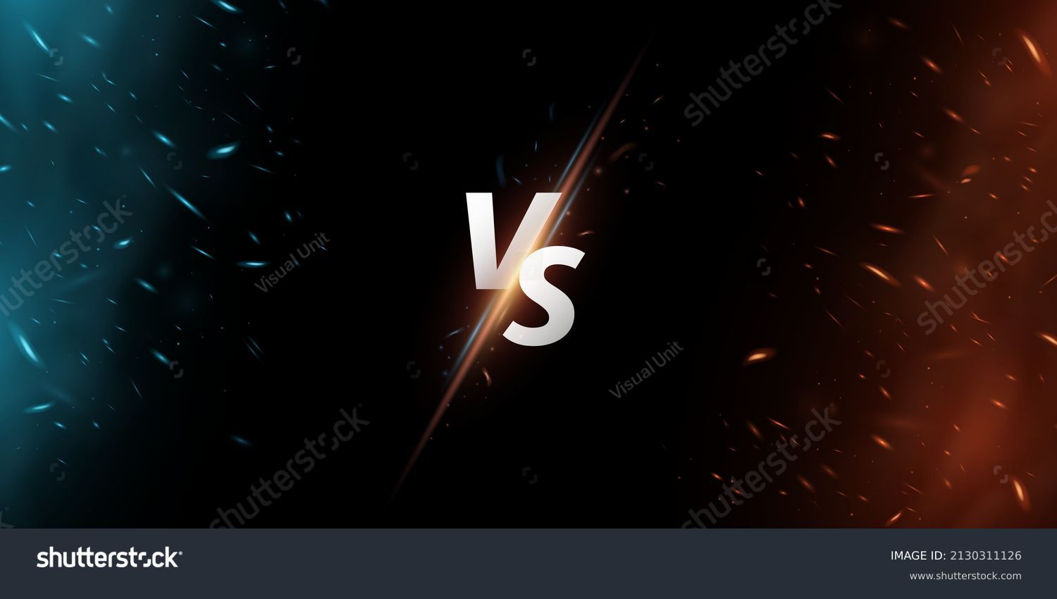 Versus Background Vs Screen Sport Games Stock Vector (Royalty Free ...