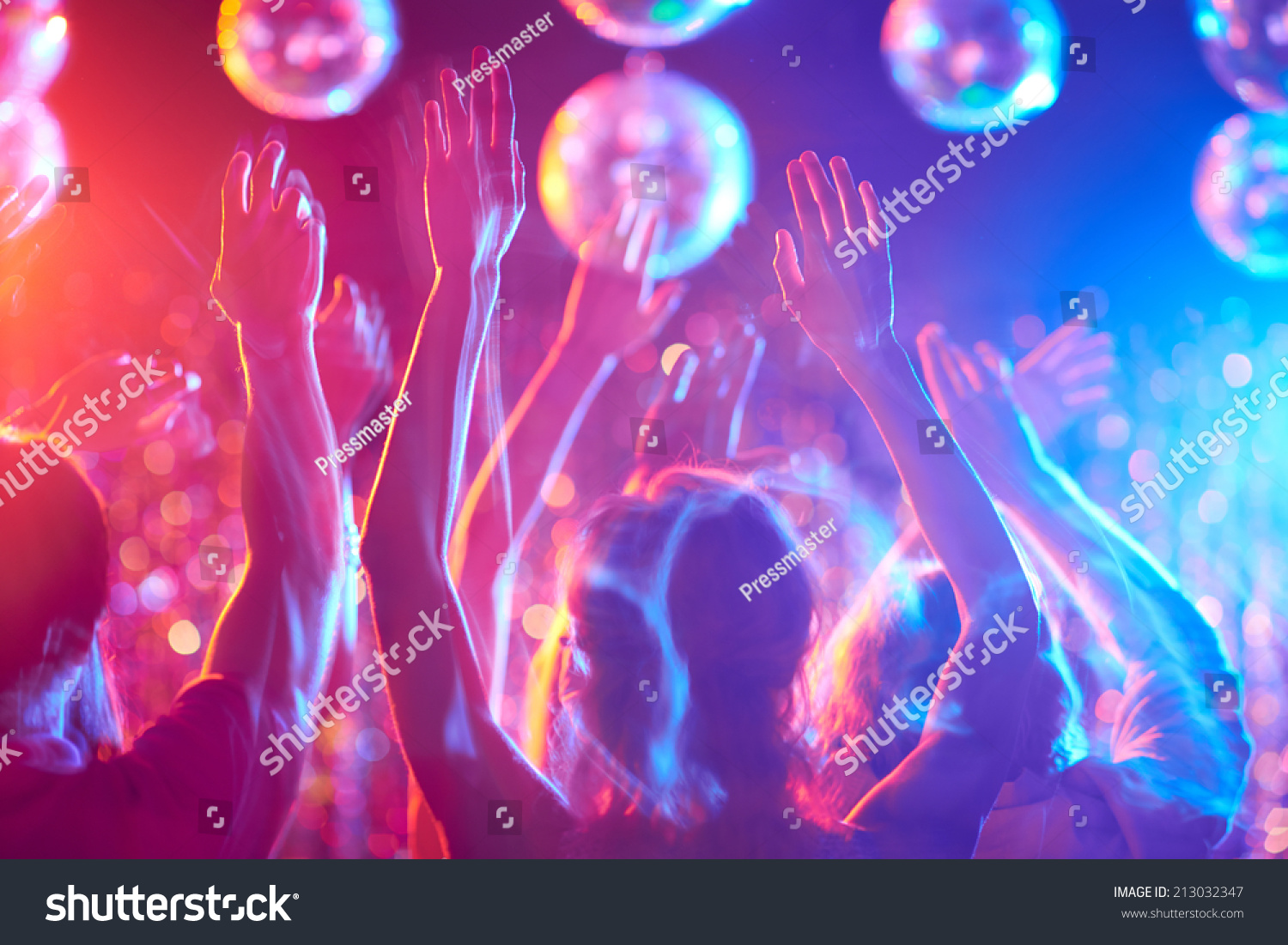 Crowd Young People Dancing Night Club Stock Photo 213032347 | Shutterstock