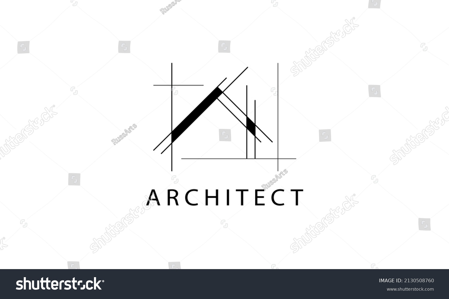 Architecture Logo Architectural House Logo Design Stock Vector (Royalty ...