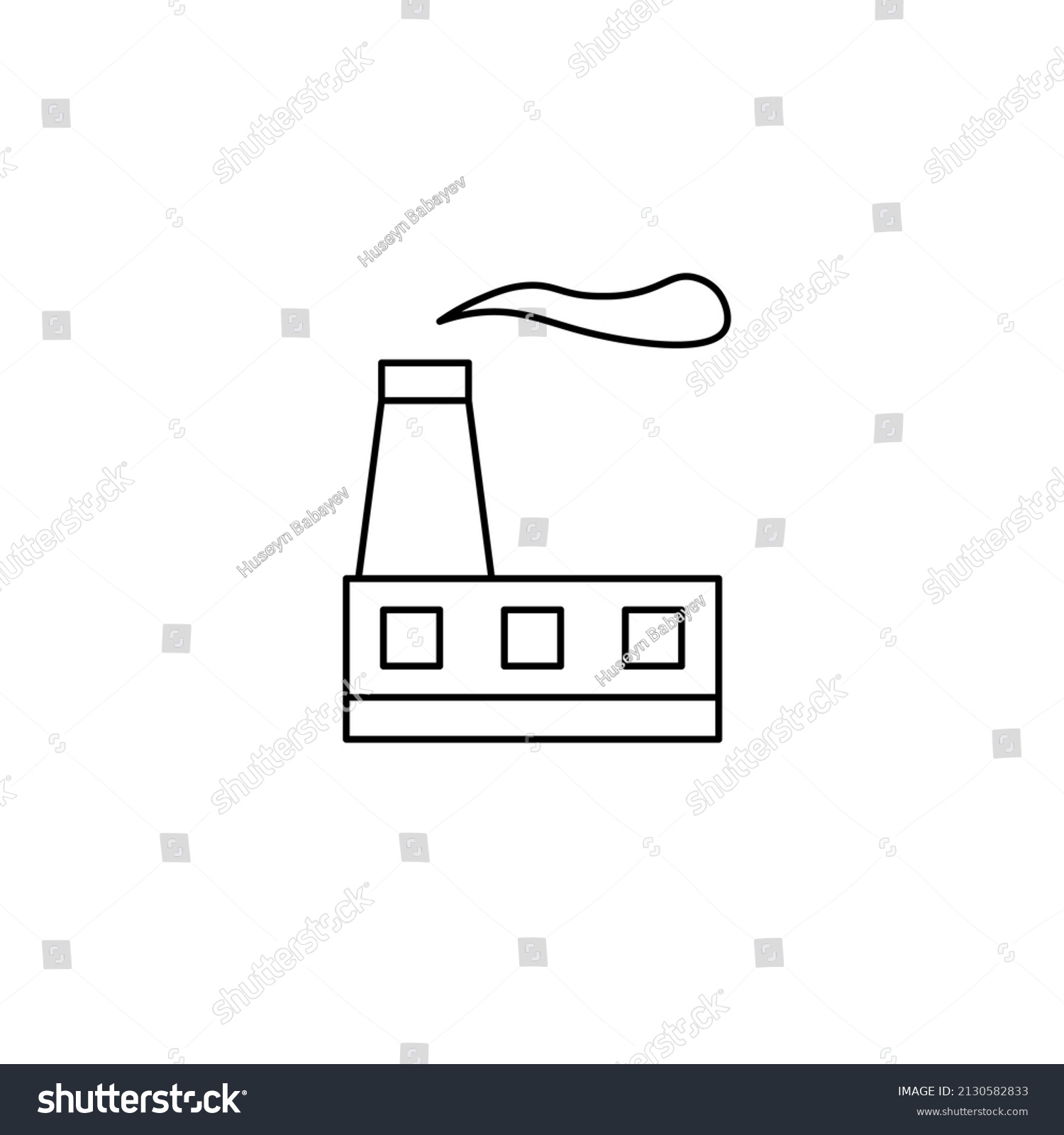 Factory Icon Vector Illustration Logo Template Stock Vector (Royalty ...