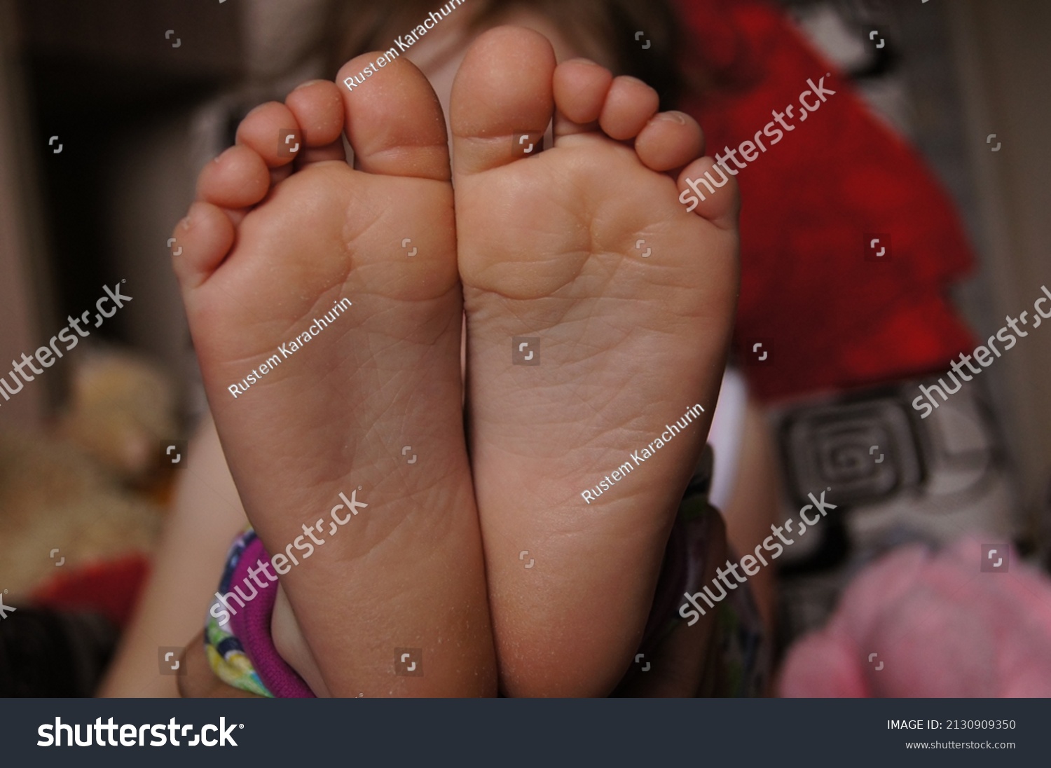 Stock Photo Close Up Of A Baby S Feet 2130909350 