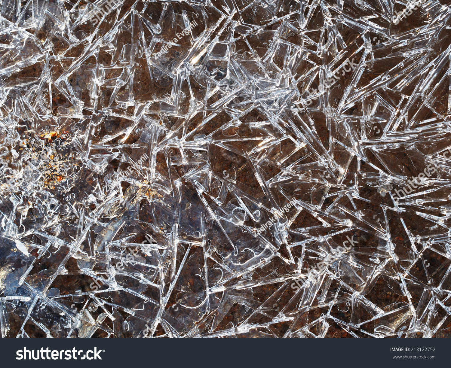 Ice Fractures Background Stock Photo 213122752 