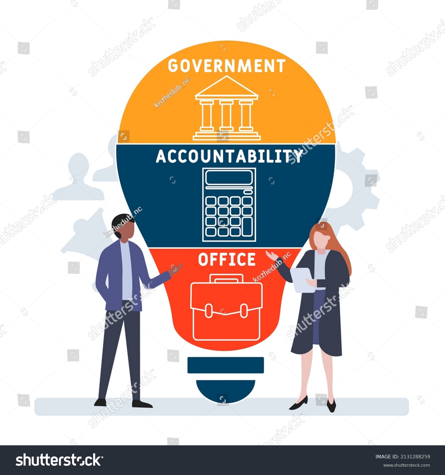 Gao Government Accountability Office Acronym Business Stock Vector ...