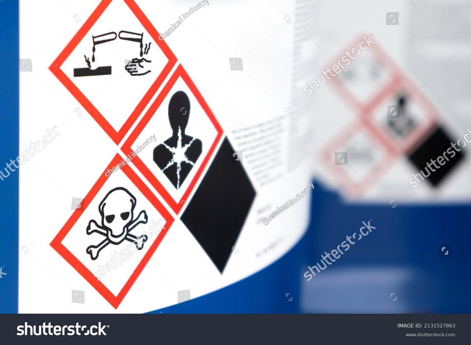 Symbol On Chemical Tank Factory Laboratory Stock Photo 2131527863 ...