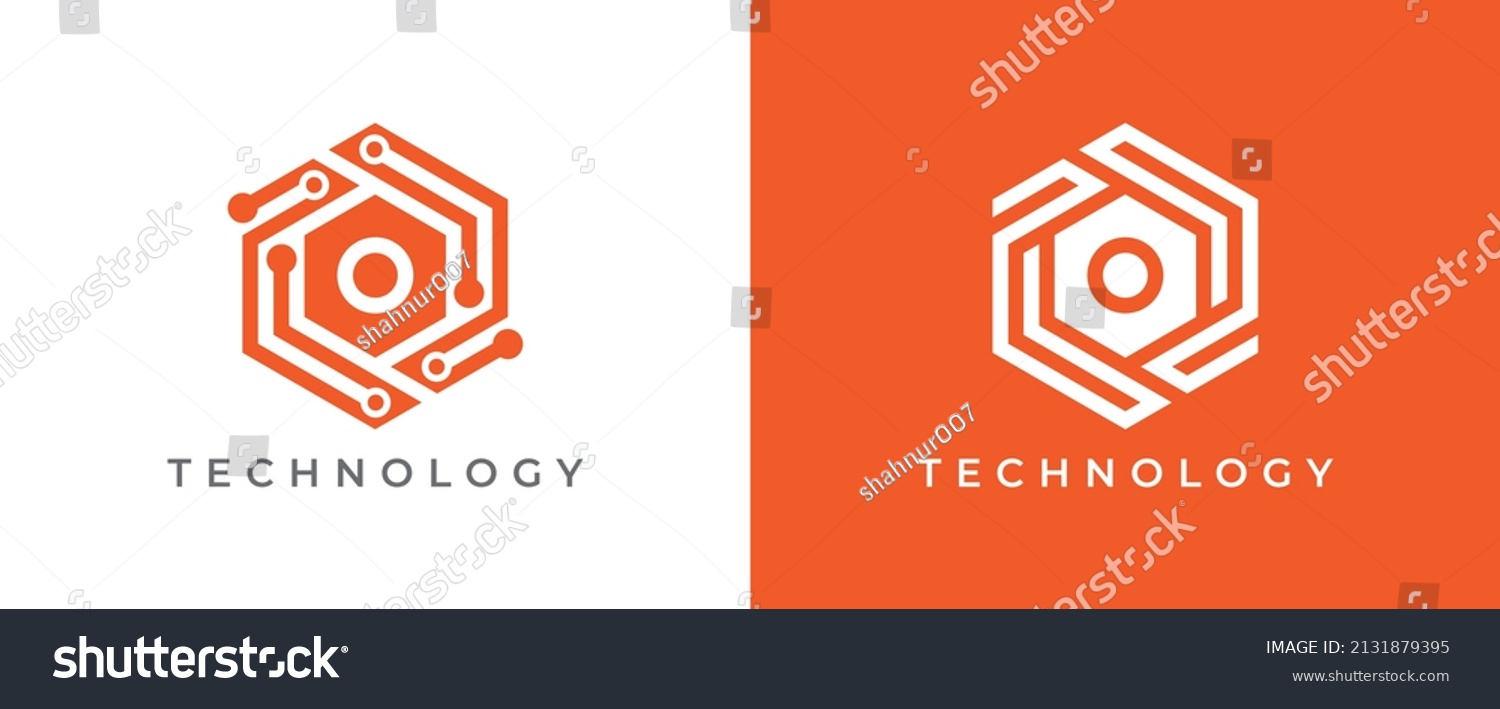 Hexagon Technology Logo Icon Symbol Design Stock Vector (Royalty Free ...