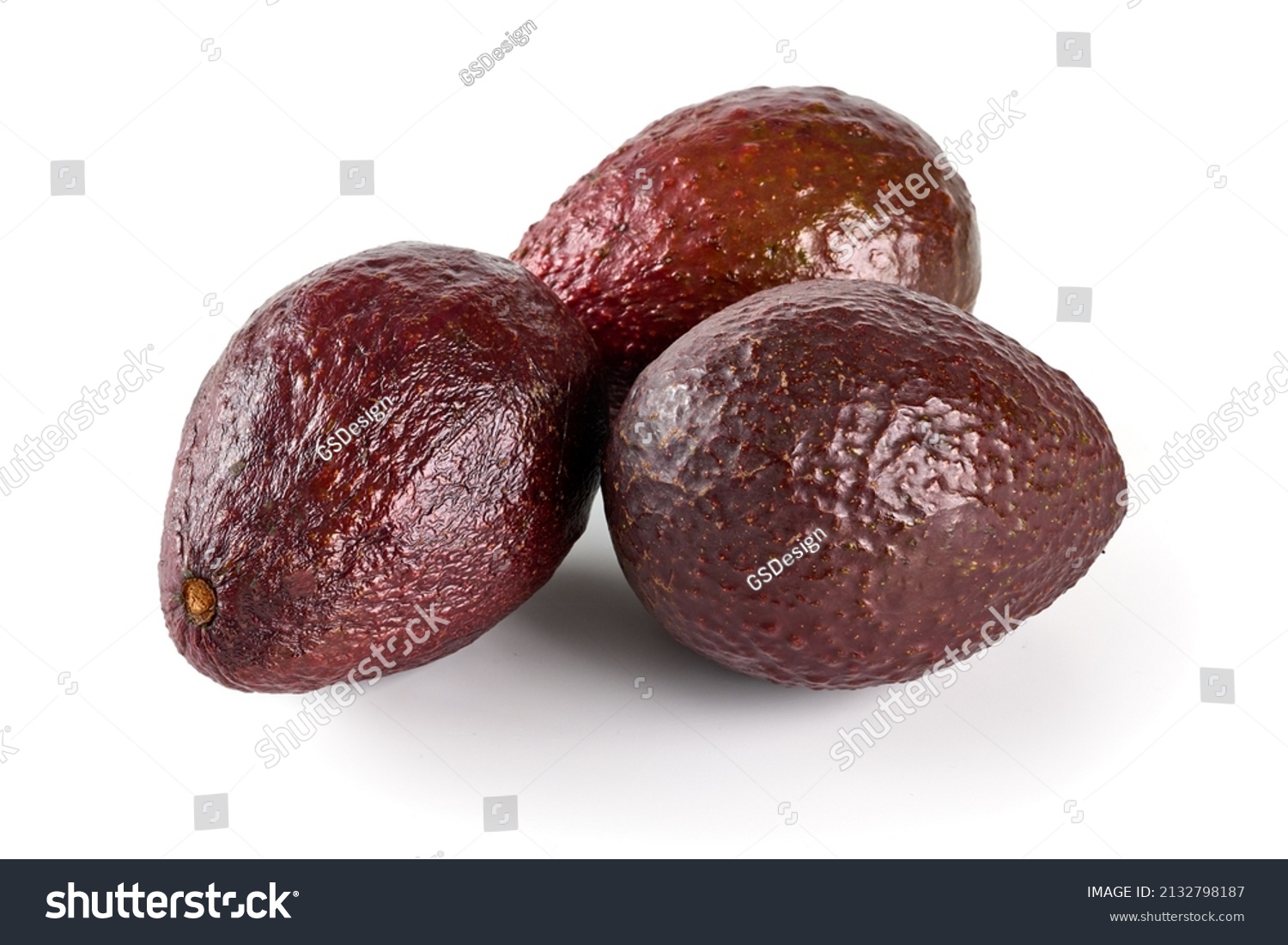 Avocado Isolated On White Background Stock Photo 2132798187 | Shutterstock