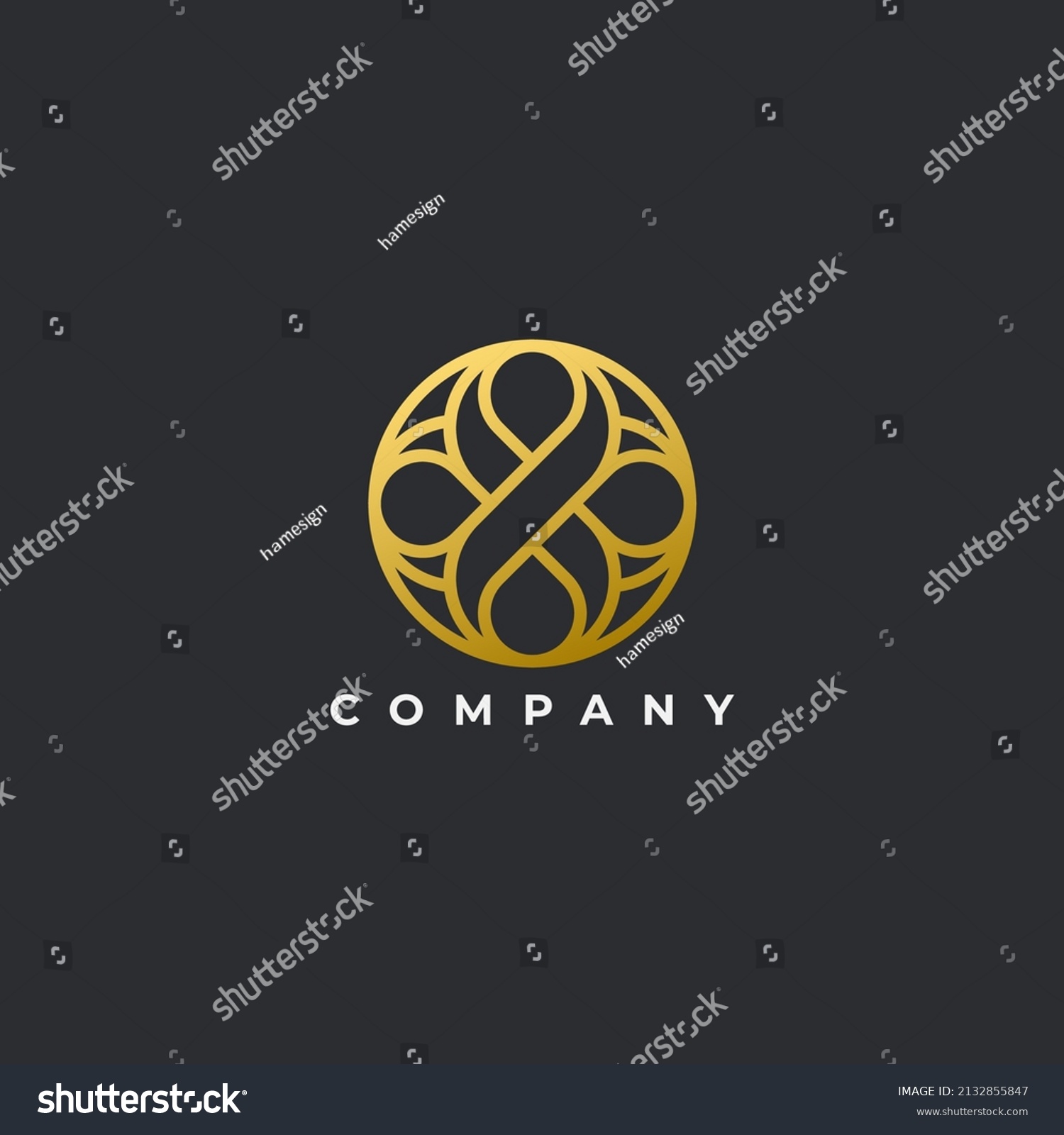 Abstract Luxury Logo Vector Template Abstract Stock Vector (Royalty ...