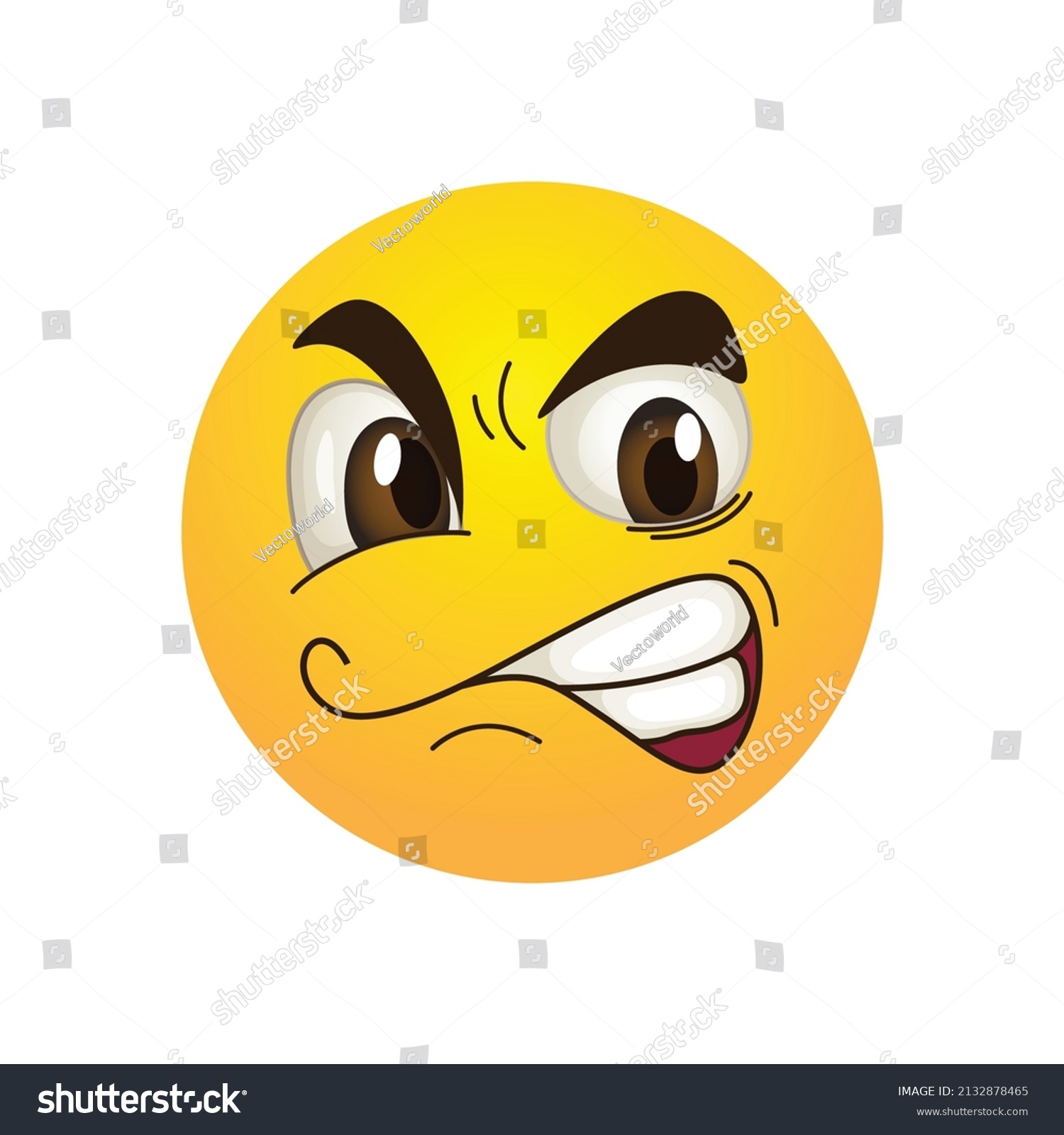 Angry Reaction Symbol Icon Vector Stock Vector (Royalty Free ...