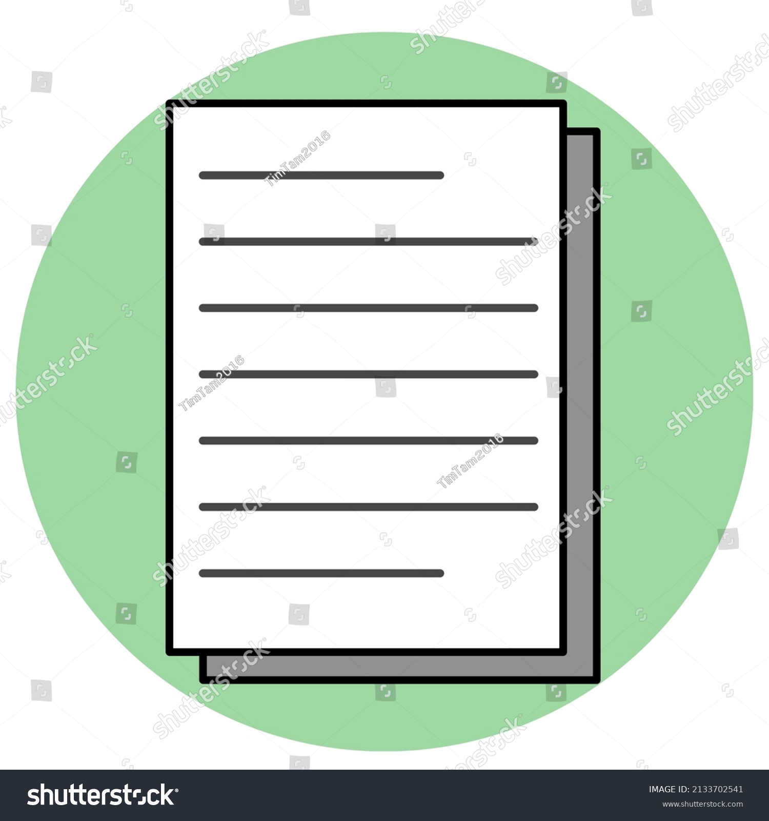 Graphic Vector Cartoon Illustration Paperwork Suitable Stock Vector ...