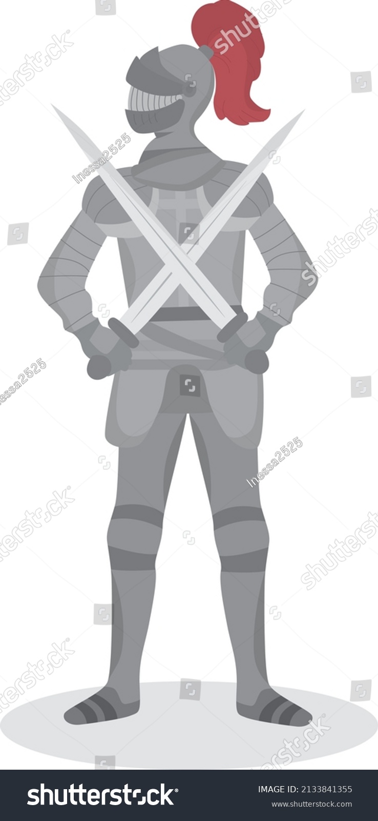 Knight Swords Possession Stock Vector (Royalty Free) 2133841355 ...