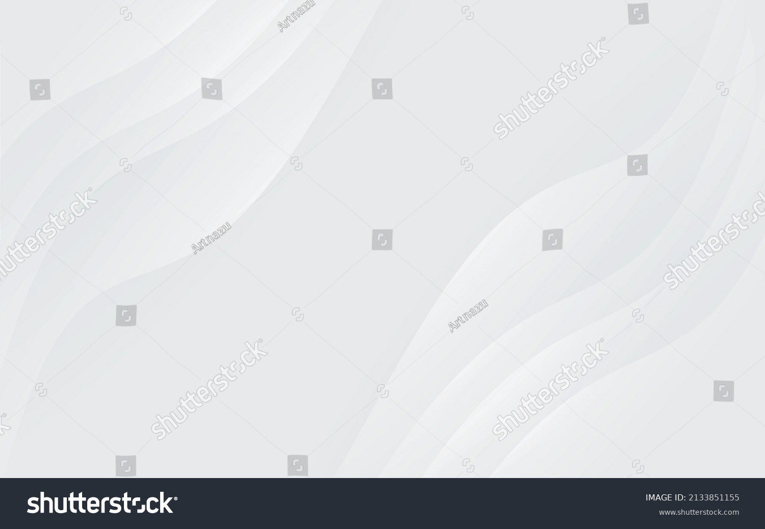 Smooth White Wave Background Template Design Stock Vector (Royalty Free ...