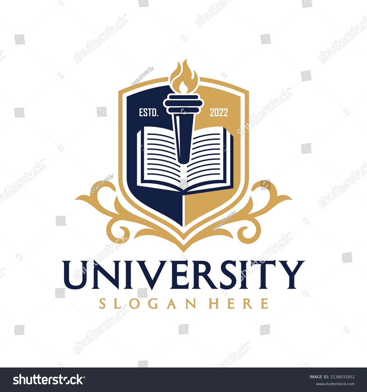 University Education Logo Design Vector Template Stock Vector (Royalty ...