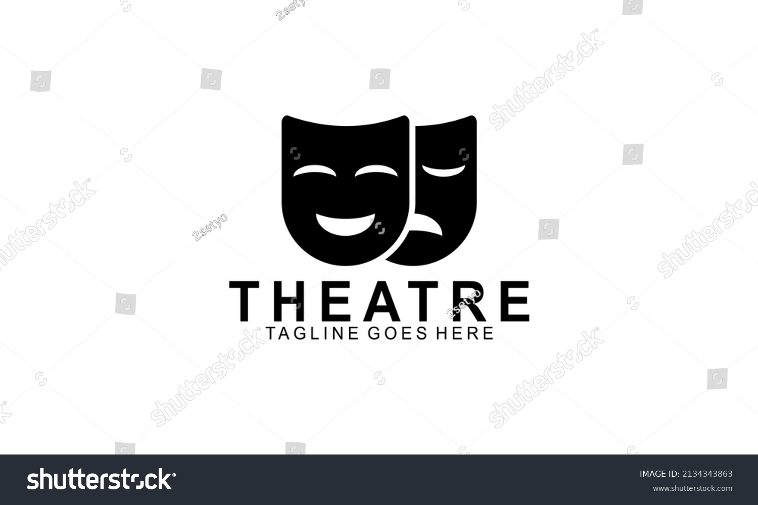 Theatre Logo Vector Theatre Illustration Stock Vector (Royalty Free ...