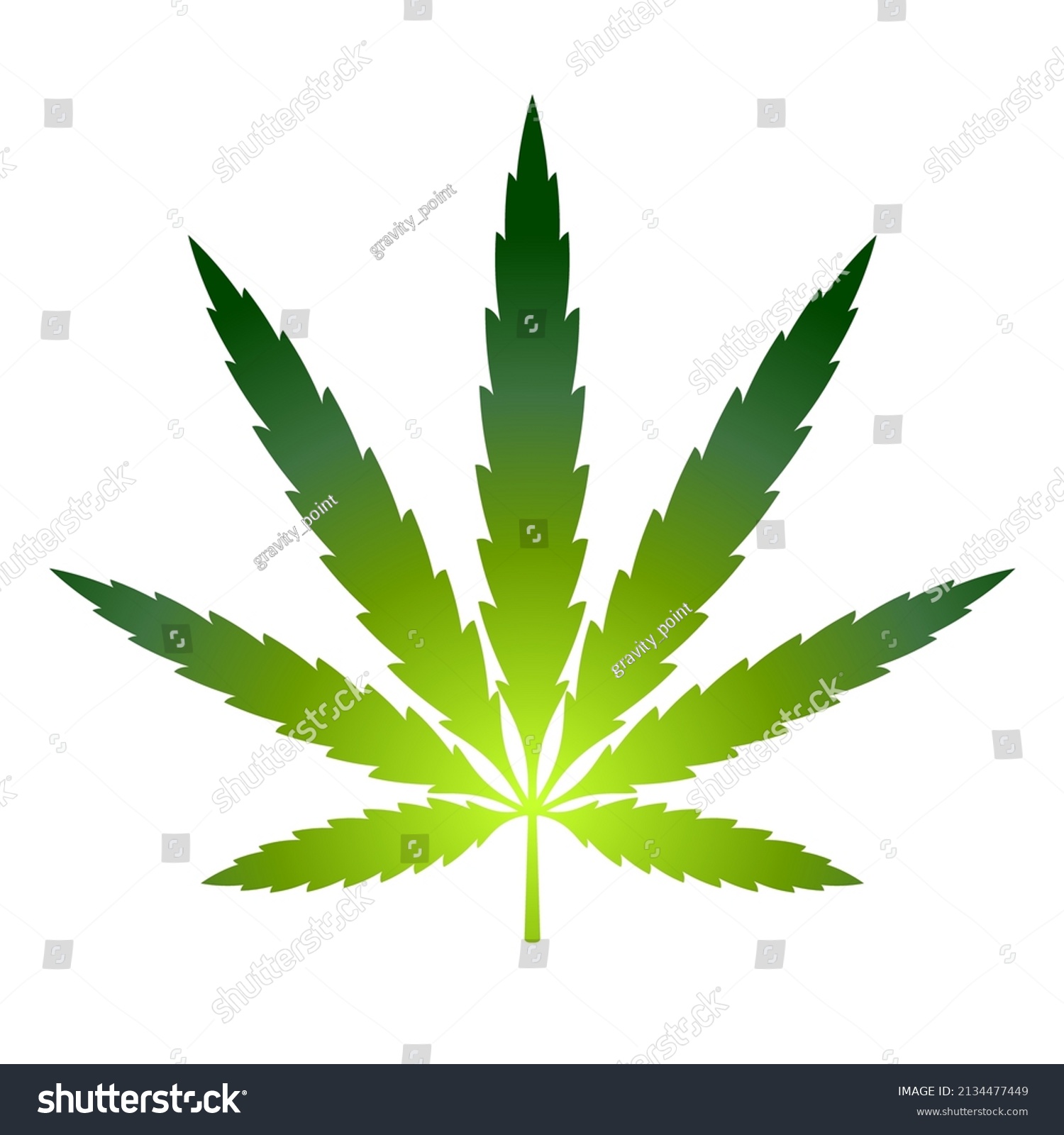 Cannabis Leaf Vector Logo Marijuana Stock Vector (Royalty Free ...