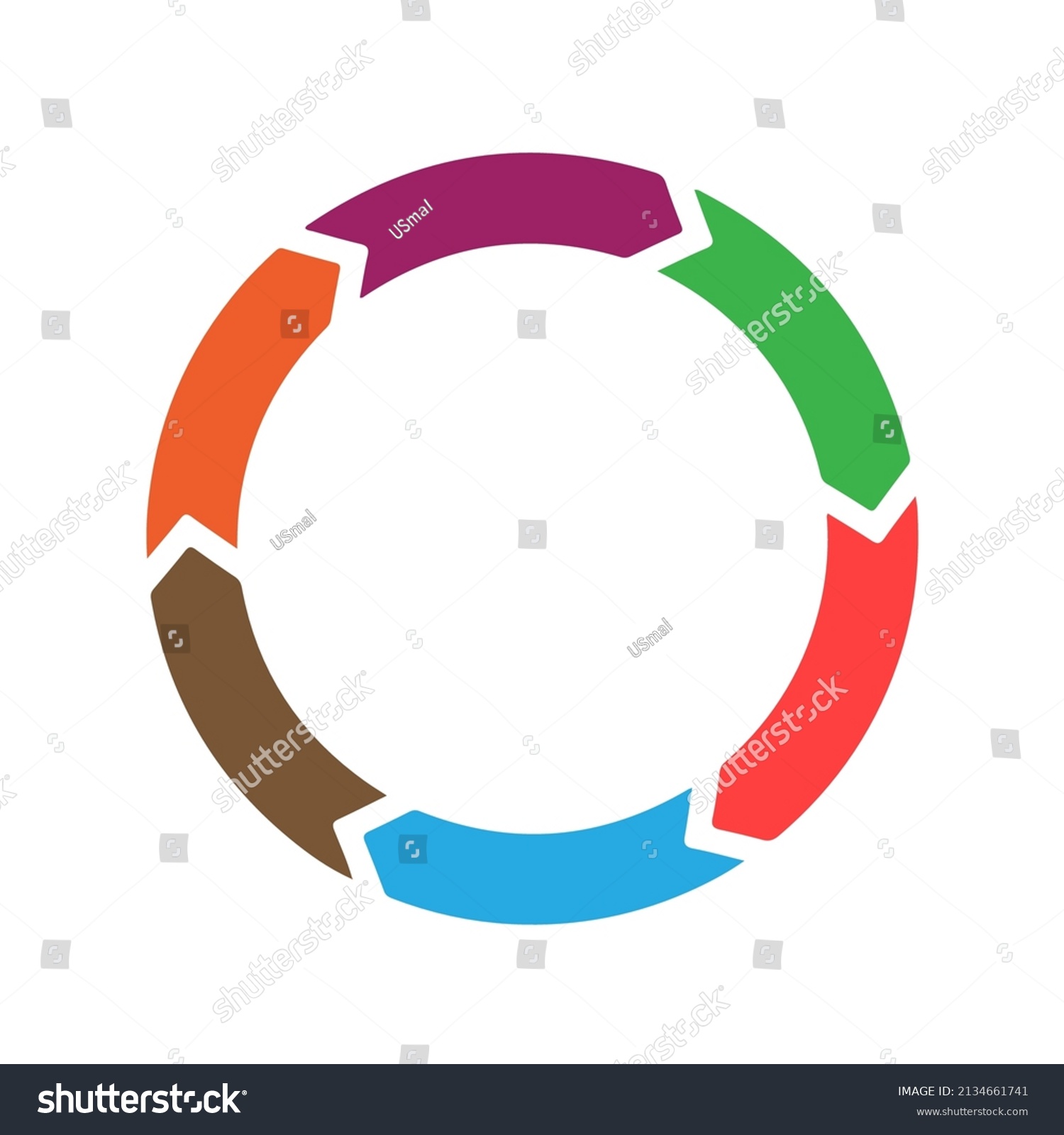 Cycle Process Diagram Cycle Circle Icon Stock Vector (Royalty Free ...