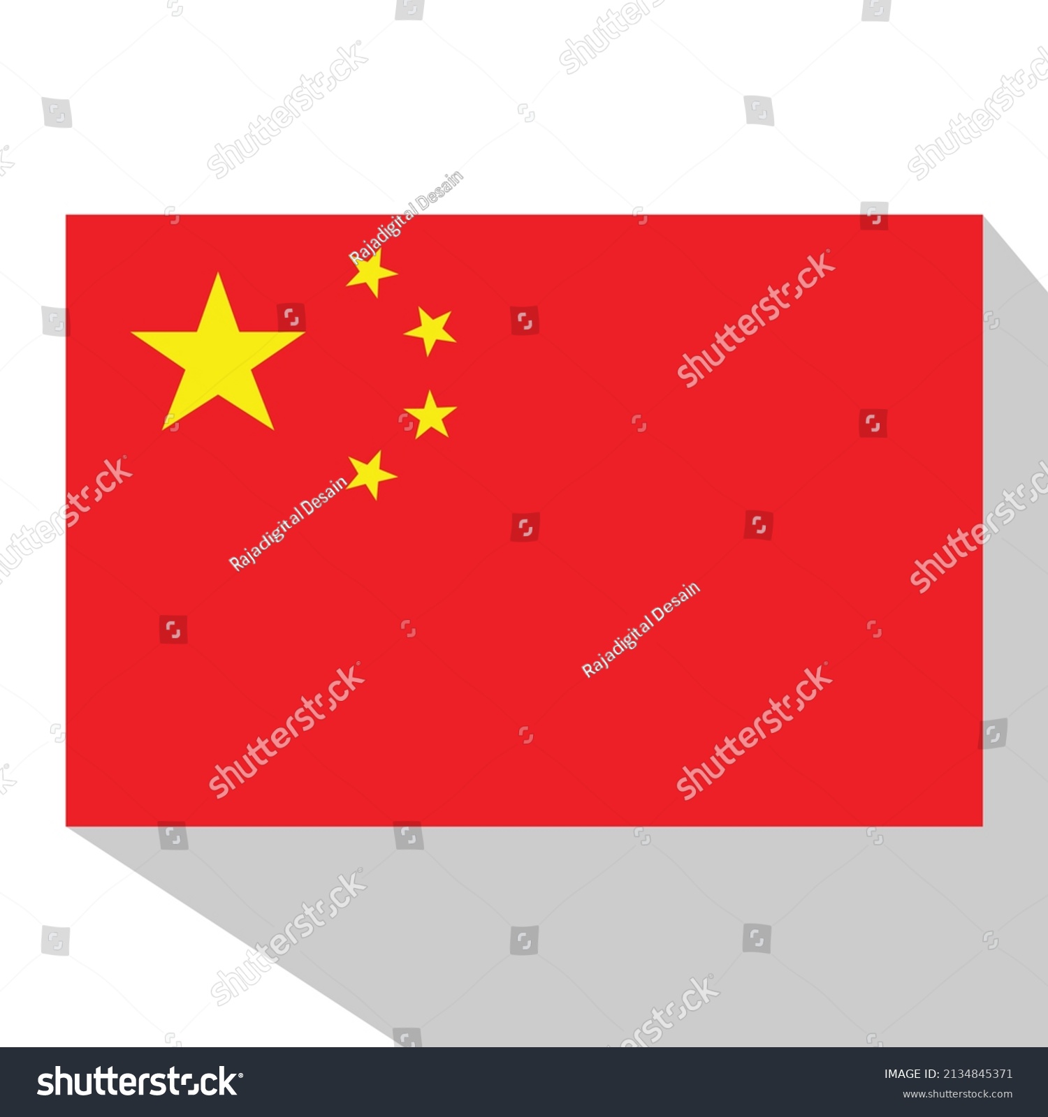 China Flag Vector Isolated White Background Stock Vector Royalty Free China Flag Vector Isolated White Background Stock Vector Royalty Free