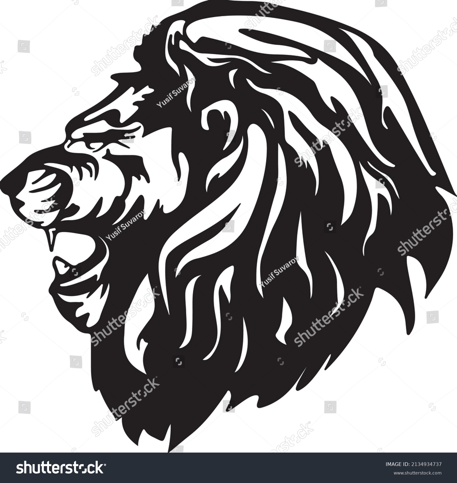 Лев сбоку логотип