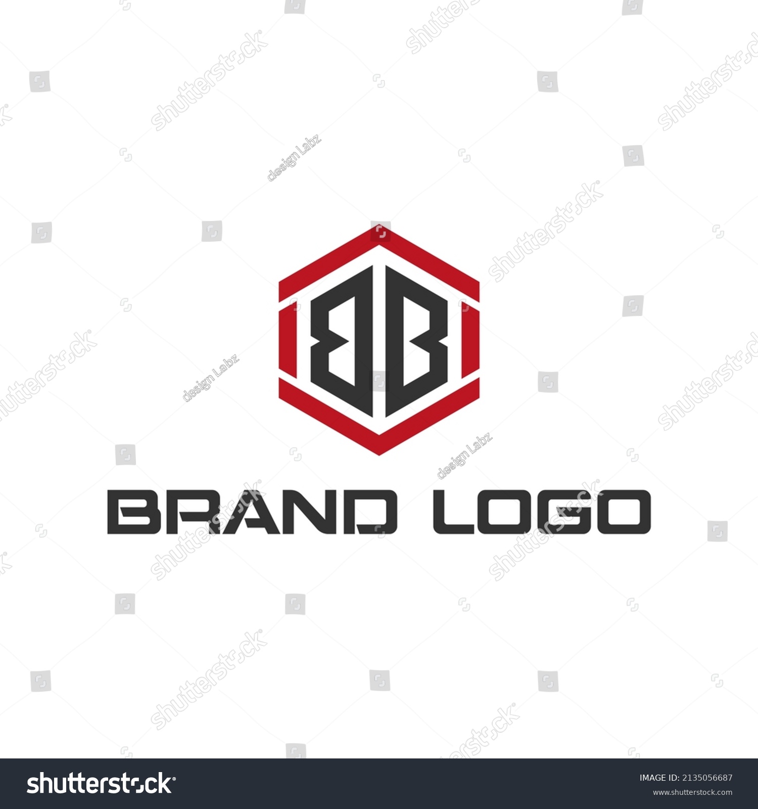 Hexagon Letter B Modern Logo Stock Vector (Royalty Free) 2135056687 ...