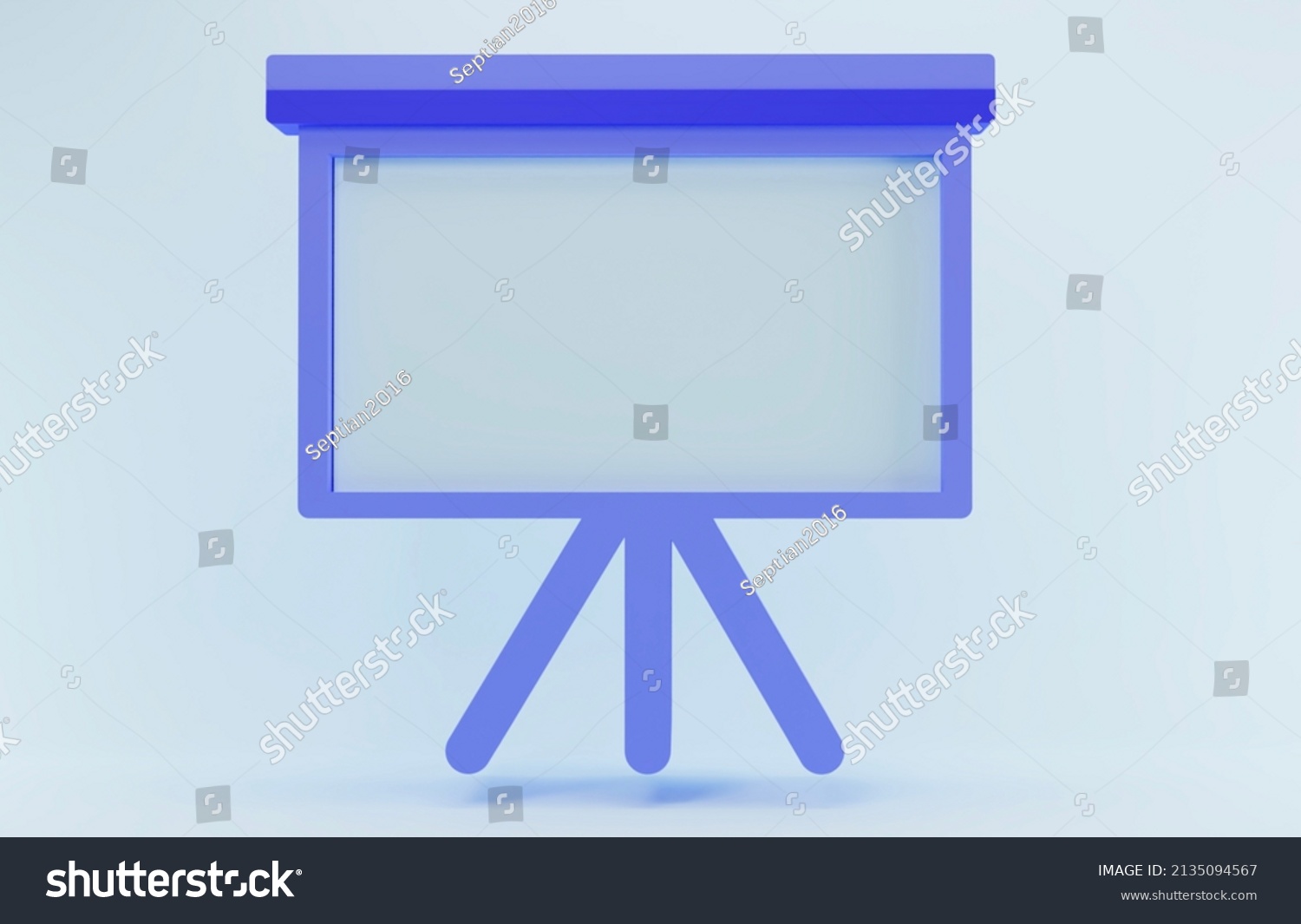 3d Render Presentation Board Clip Art Stock Illustration 2135094567 ...