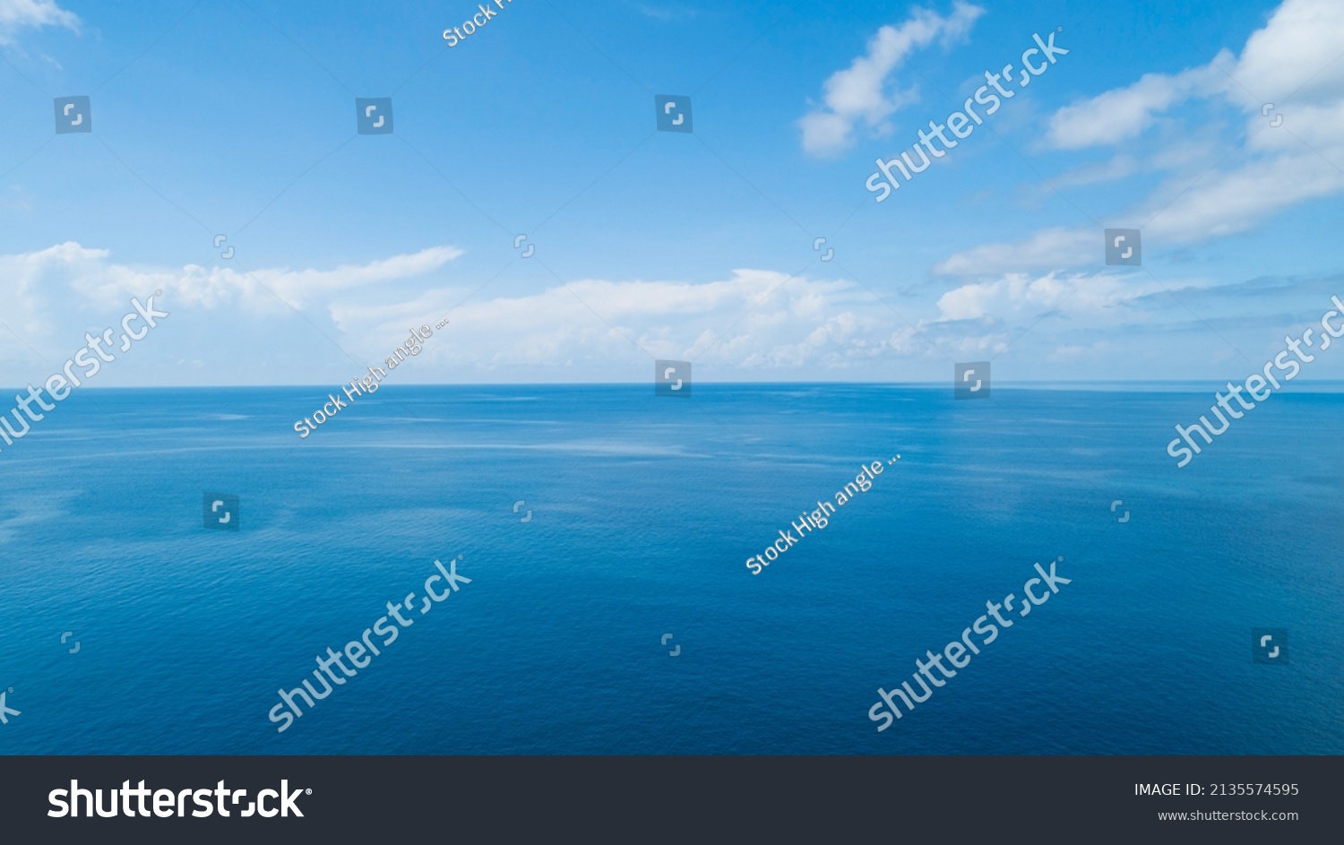 Aerial View Blue Sea Surface Water Stock Photo 2135574595 | Shutterstock