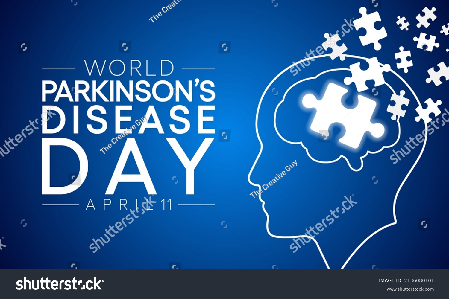 World Parkinsons Disease Day Observed Every Stock Vector (Royalty Free ...