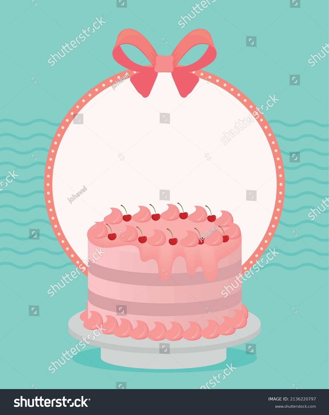 Birthday Cake Label Design Template Stock Vector (Royalty Free Birthday Cake Label Design Template Stock Vector (Royalty Free